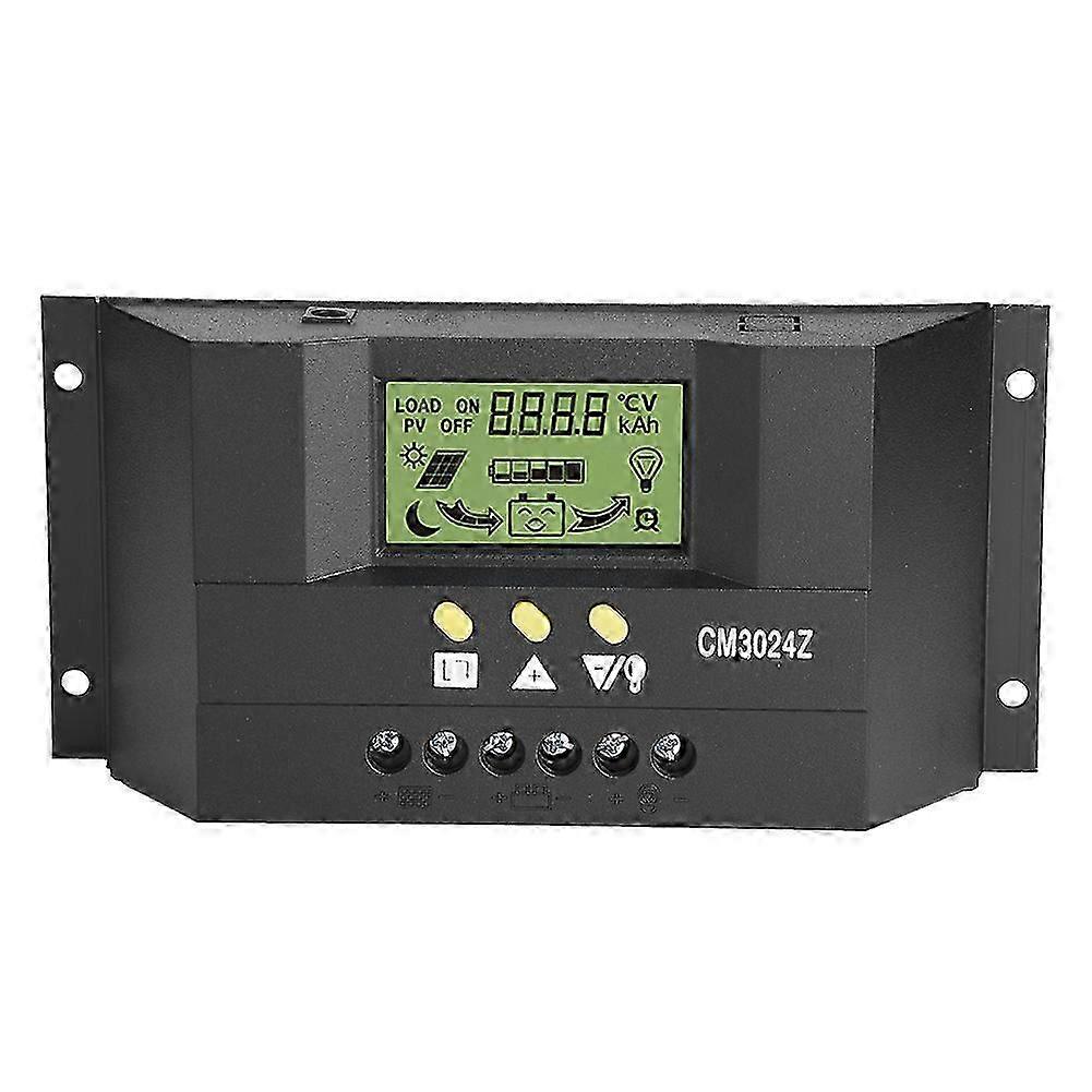 PWM ذكي لوحة للطاقة الشمسية منظم تحكم المسؤول شاشة LCD 12V 24V 30A