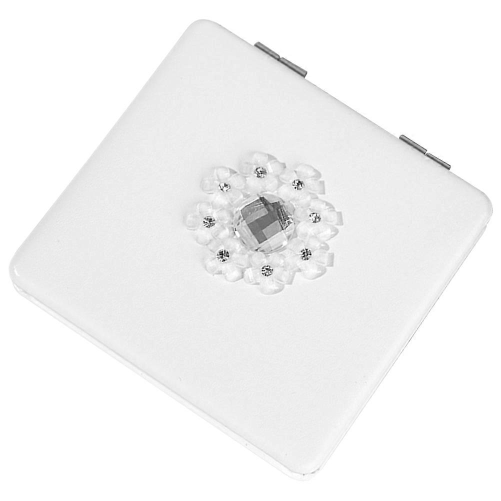 Compact Mirror Mini Daisy Double Fold Make-Up Mirror ABS For Girls Travel School 1Set