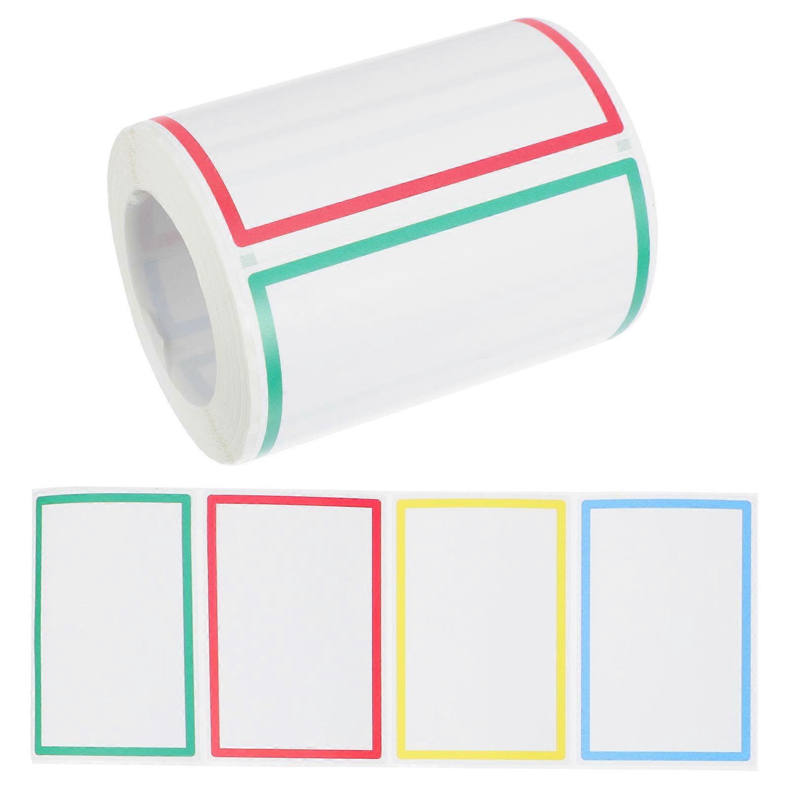 Sticky Name Labels Diy Name Tag Stickers School Supplies Rectangular 1 Roll