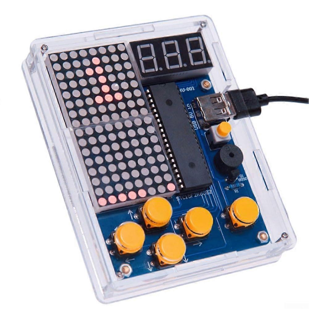 Programmier-Lernkit, 51 Mikrocontroller, DIY-Spielkonsole mit anpassbaren Funktionen, Modell A