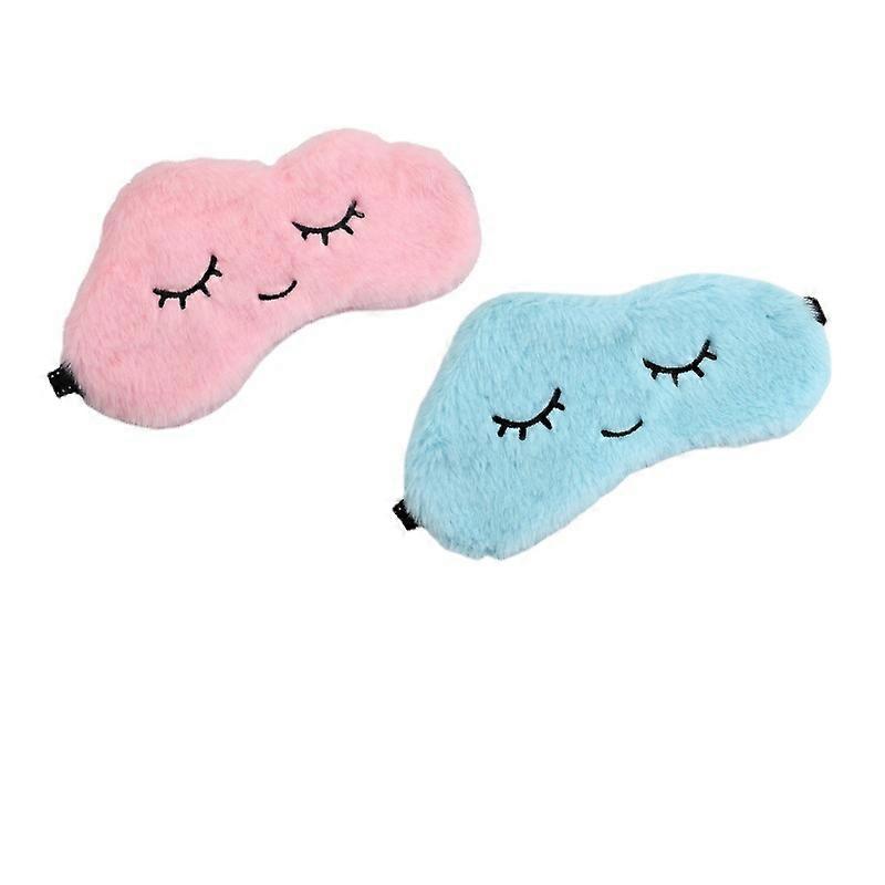 White Cartoon Cloud Eye Mask, Simulation Silk Eyelashes