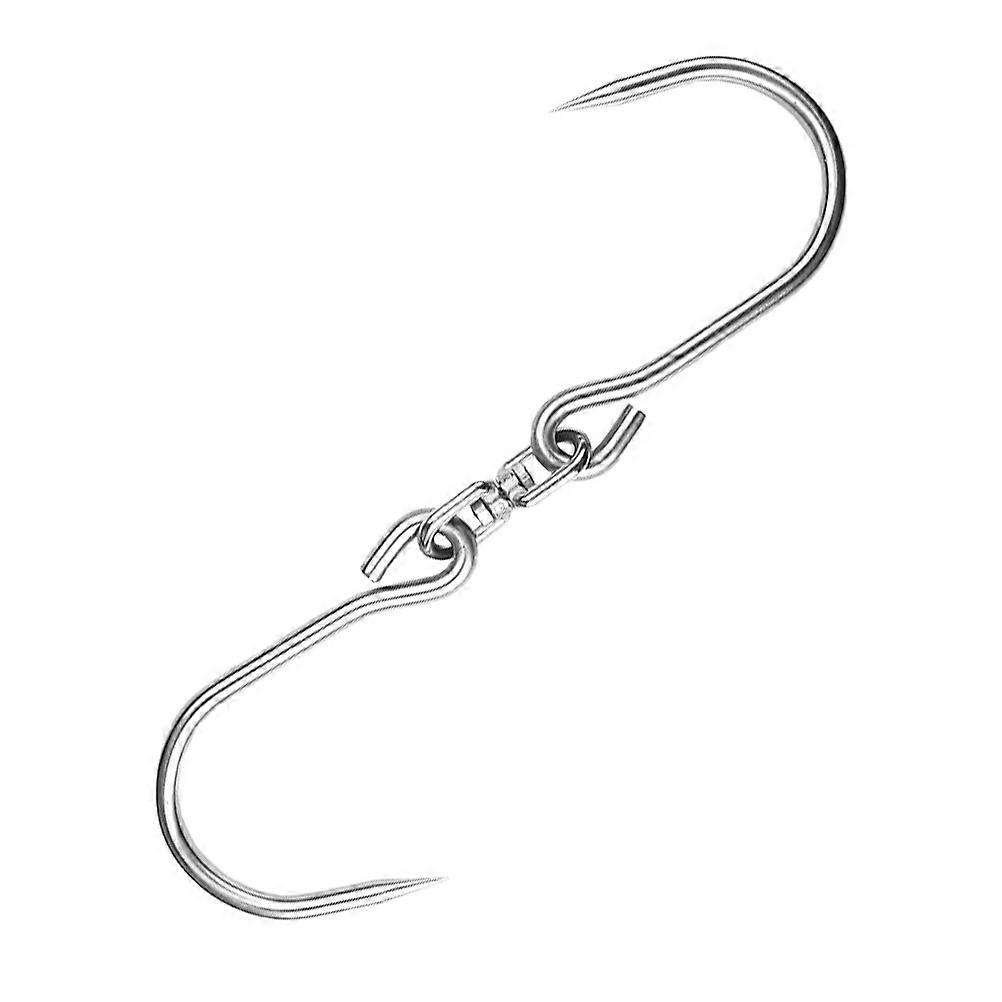 1pc Rotatable Stainless Steel Hook Sturdy Pork Hook Bacon Ham Hook