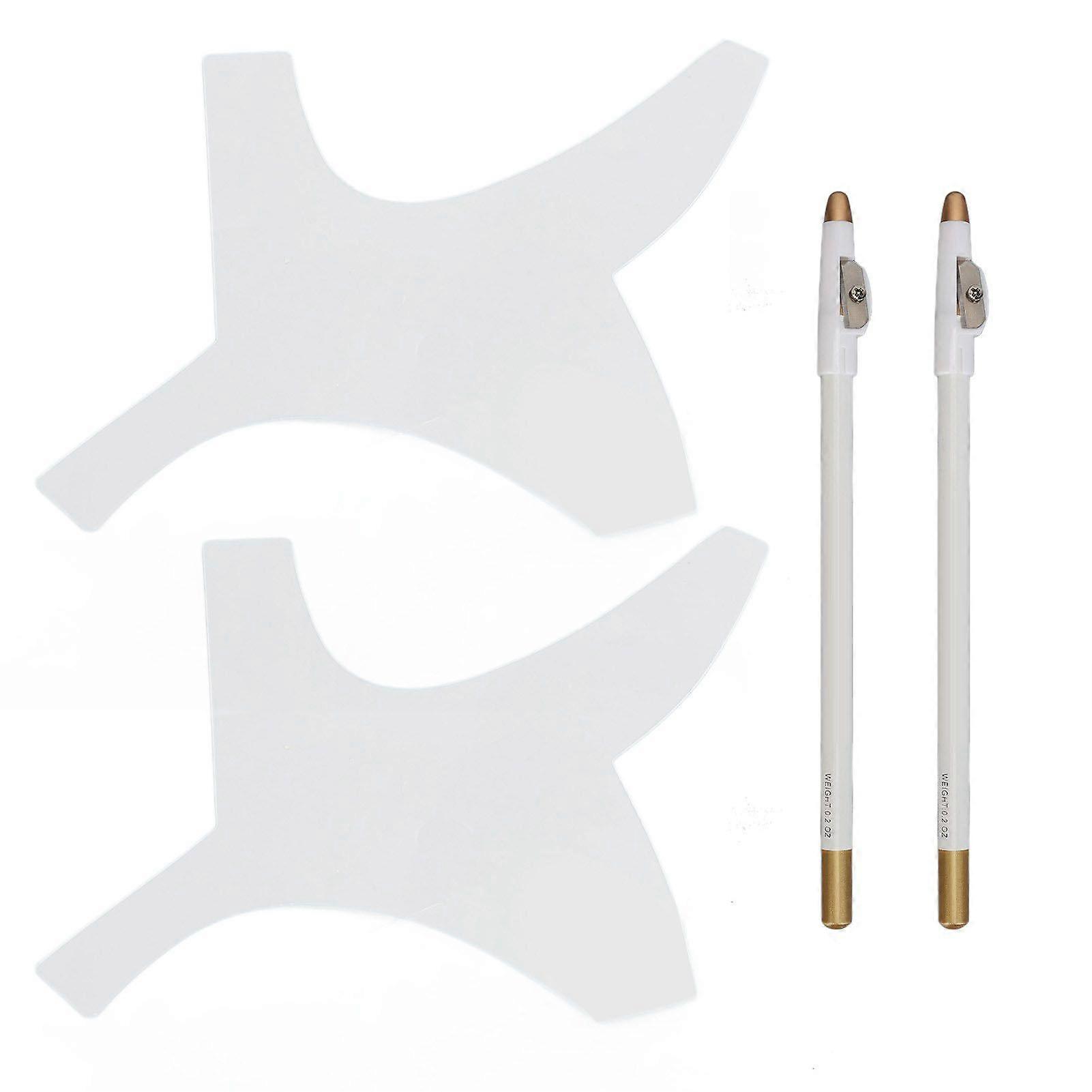 2025 Latest Model 2 Set Barber Shaping Tool with Pencil Beard Guide Template M...