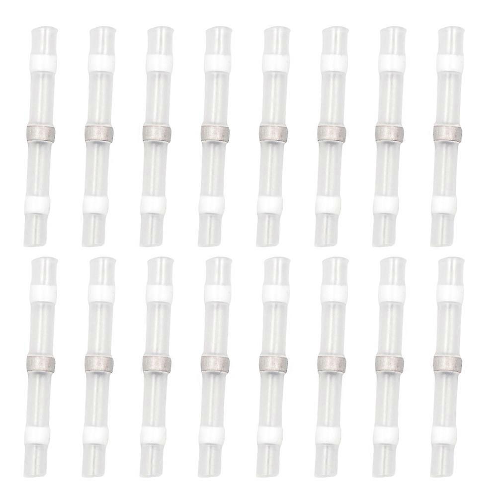 Solder Seal Wire Connectors for Connecting PE Tin White 200pcs Solderless Heat Shrink Butt Connector