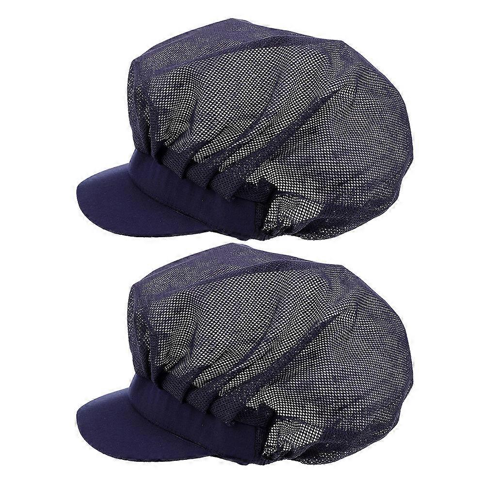 2pcs Stylish Kitchen Hats for Catering & Baking – Durable, Washable Design Unisex for Food Service Environments
