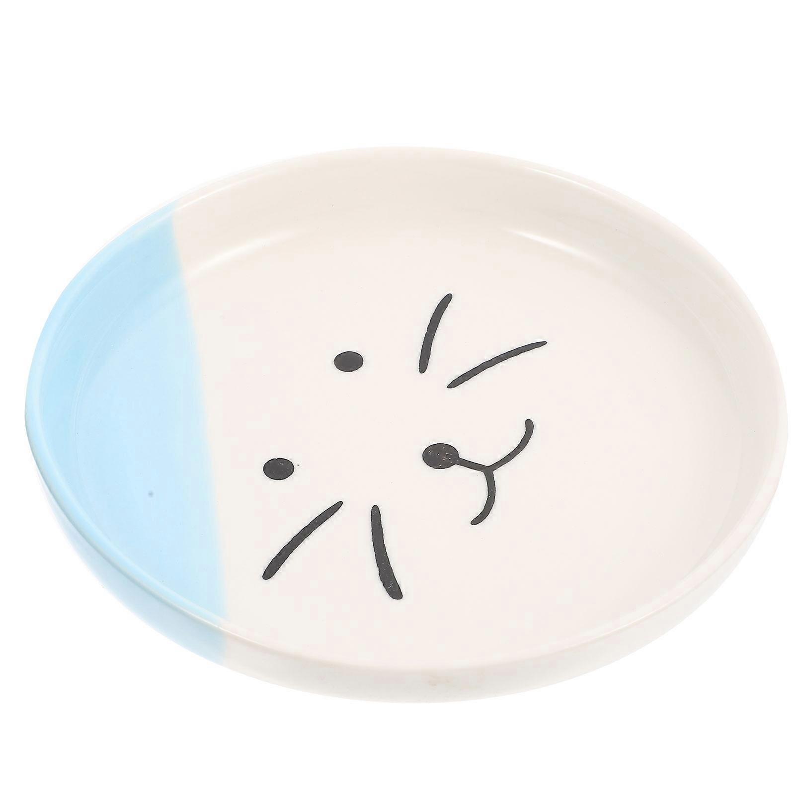 Ceramic Cat Bowl Large Capacity Durable Pet Dish Safe Stylish Design Easy to Clean Indoor Use