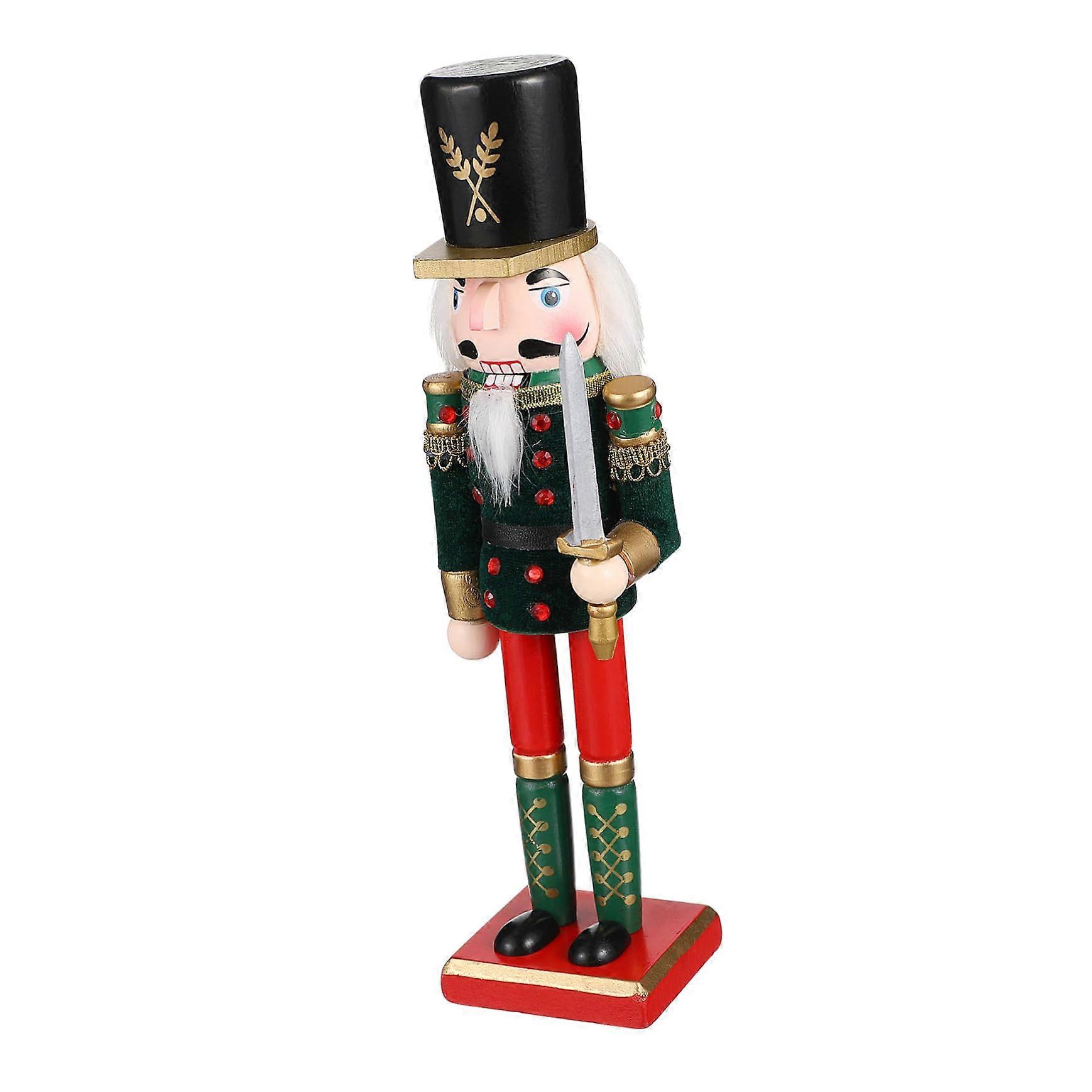 Green Nutcracker Decoration 1 Piece, Adorable Durable Compact Size