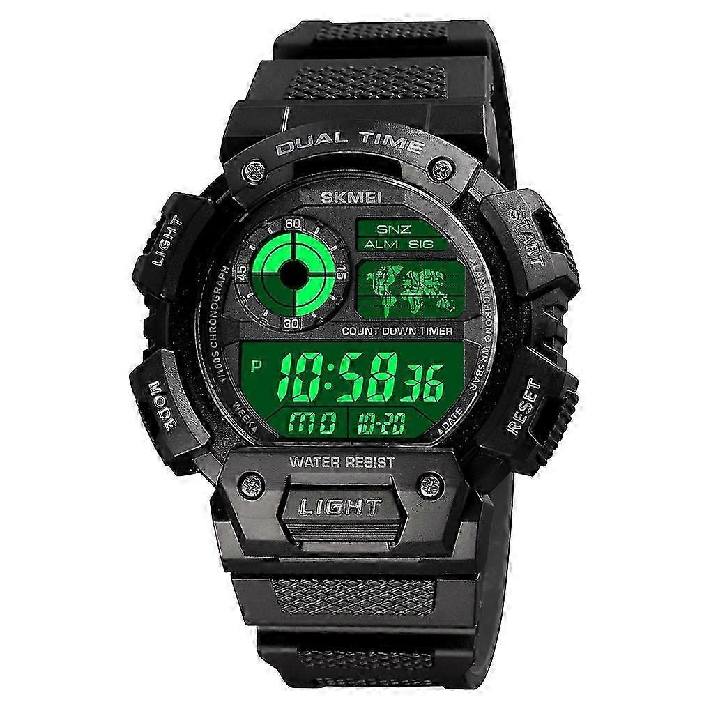 SKMEI 1723 Dual Time Timing Luminous Electronic Watch