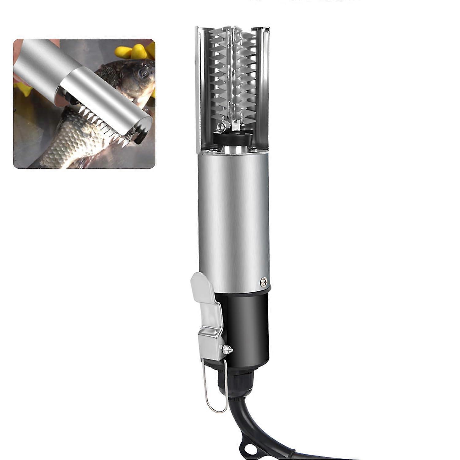 Electric Fish Scaler - Stainless Steel Automatic Fish Scale Remover, Waterproof Design for Easy Cleaning and Use