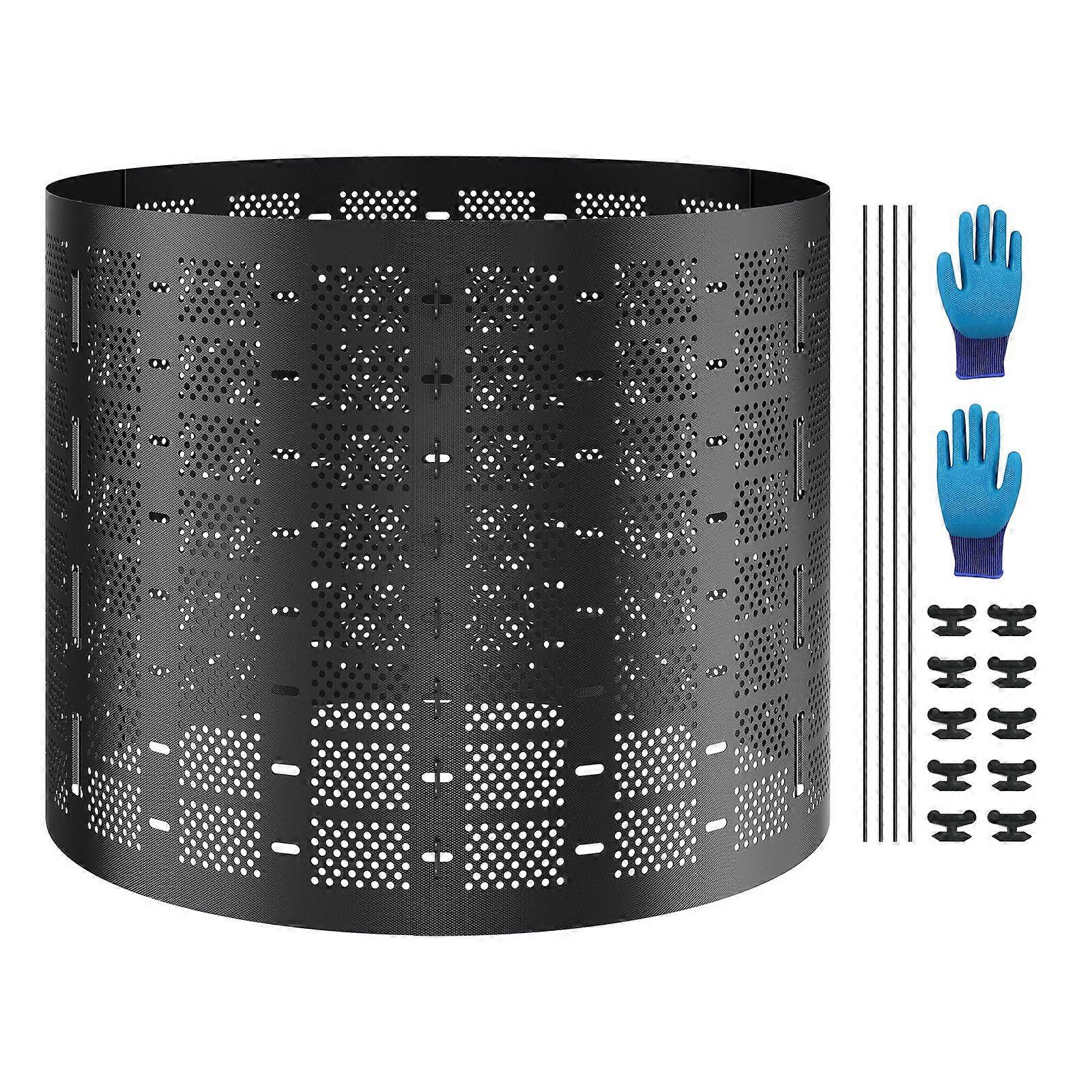 Kompostbeholder 220 gallon, utendørs utvidbar komposter, enkel å sette opp rask opprettelse av fruktbar jord
