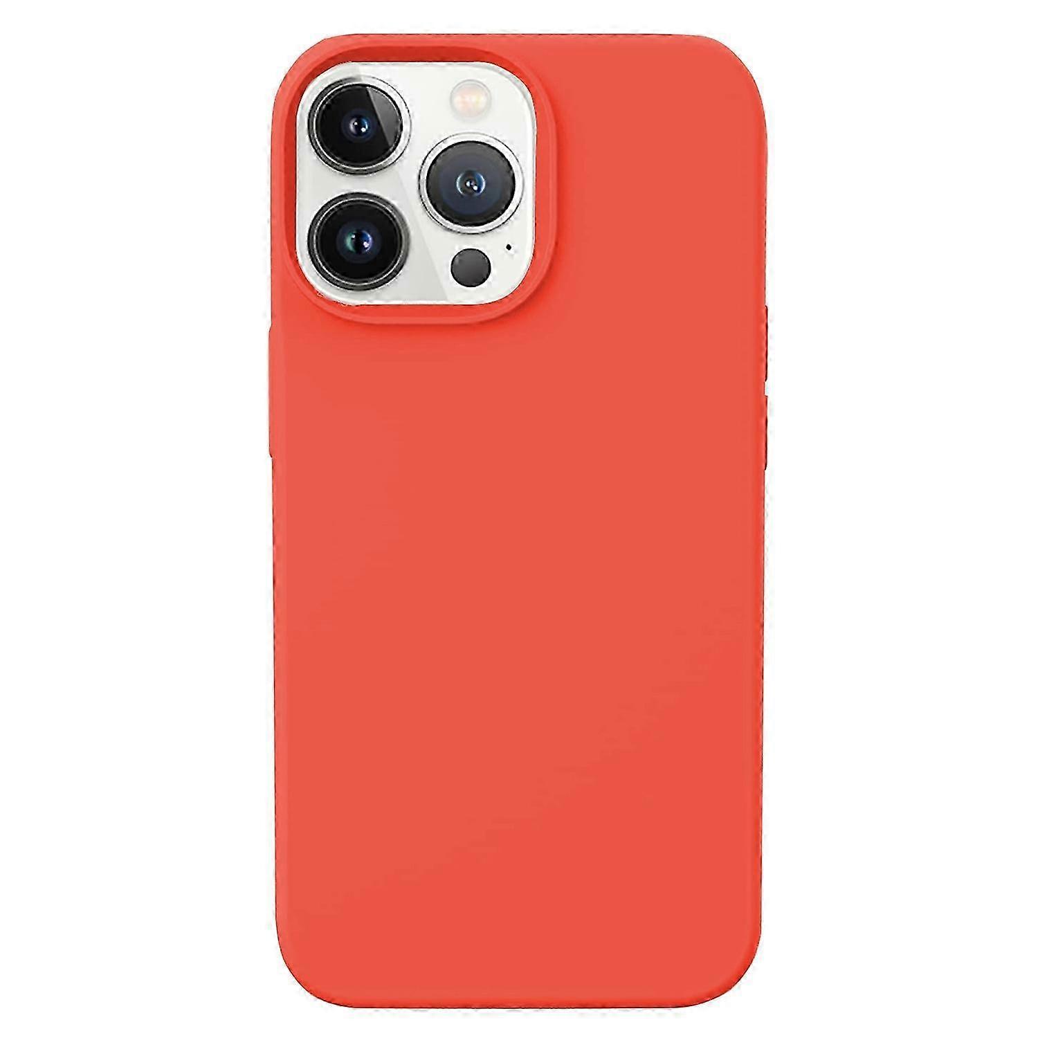 Solid Color Liquid Silicone+PC Phone Cover for iPhone 14 Pro Max