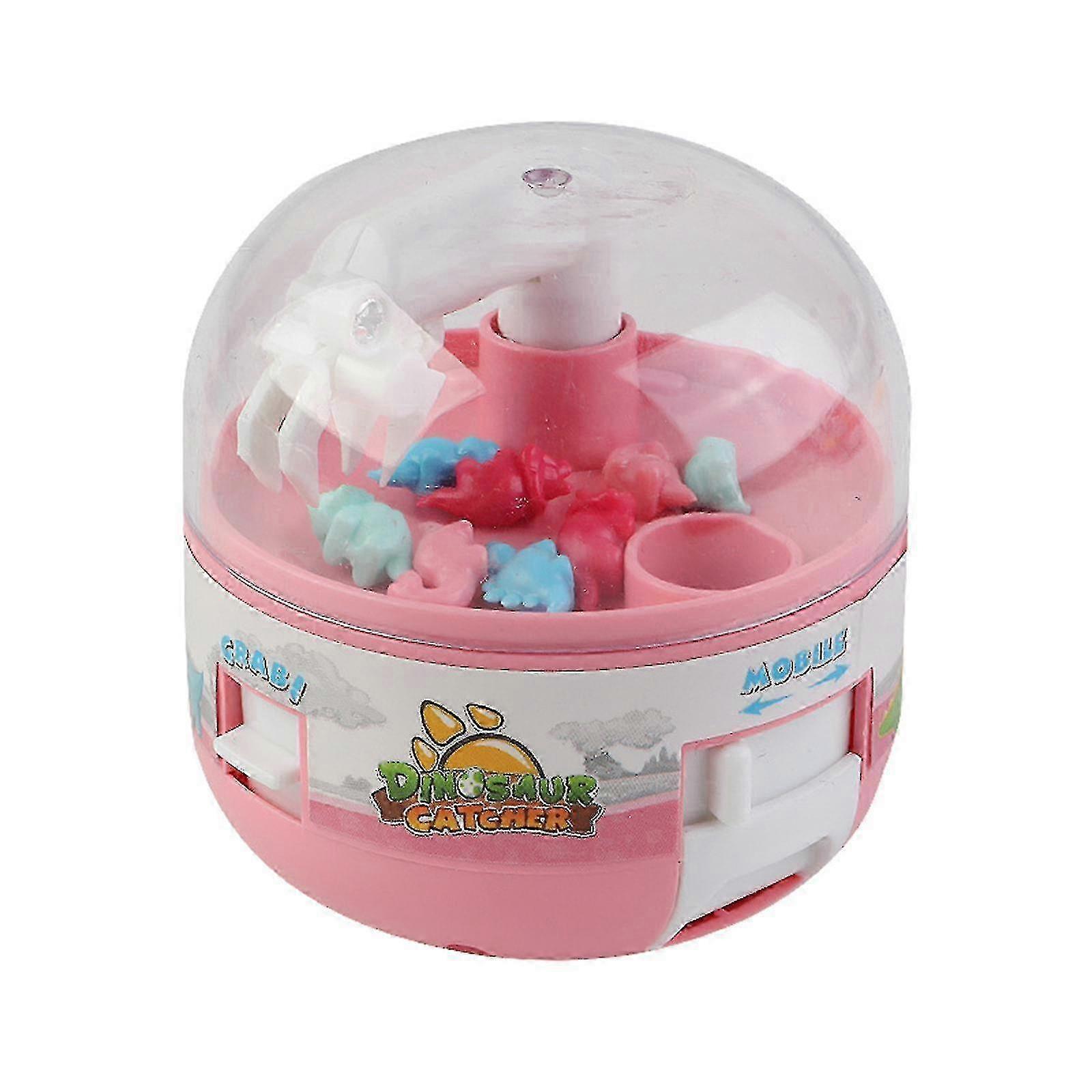 Dinosaur Catcher Toy - 8 Tiny Stuffed Fishing Games for Kids - Green Mini Claw Machine Gift