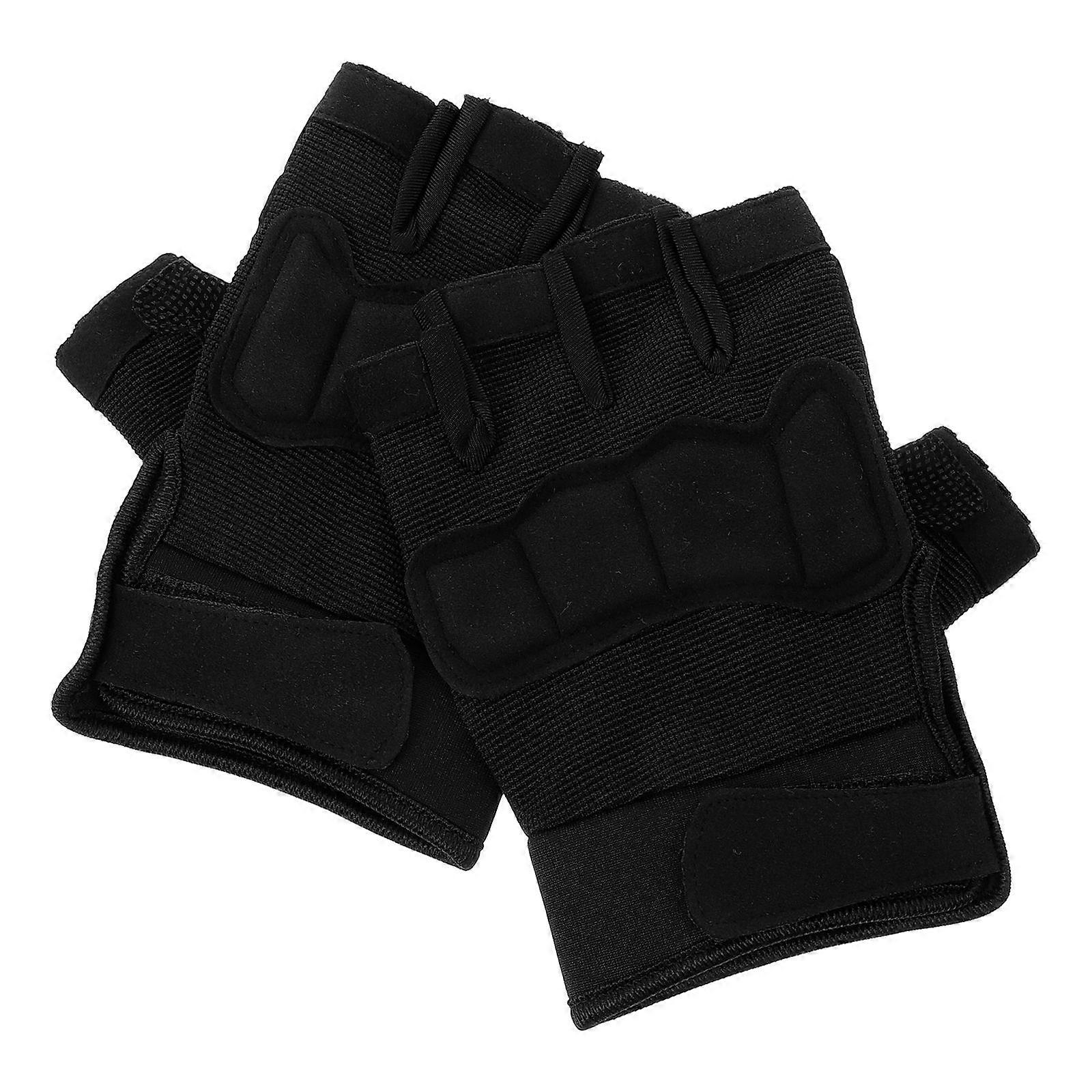 Fingerless Riding Gloves for Men Women, Slip On Outdoor Gloves for Cycling Motorcycling and Various Activities, Durable Design