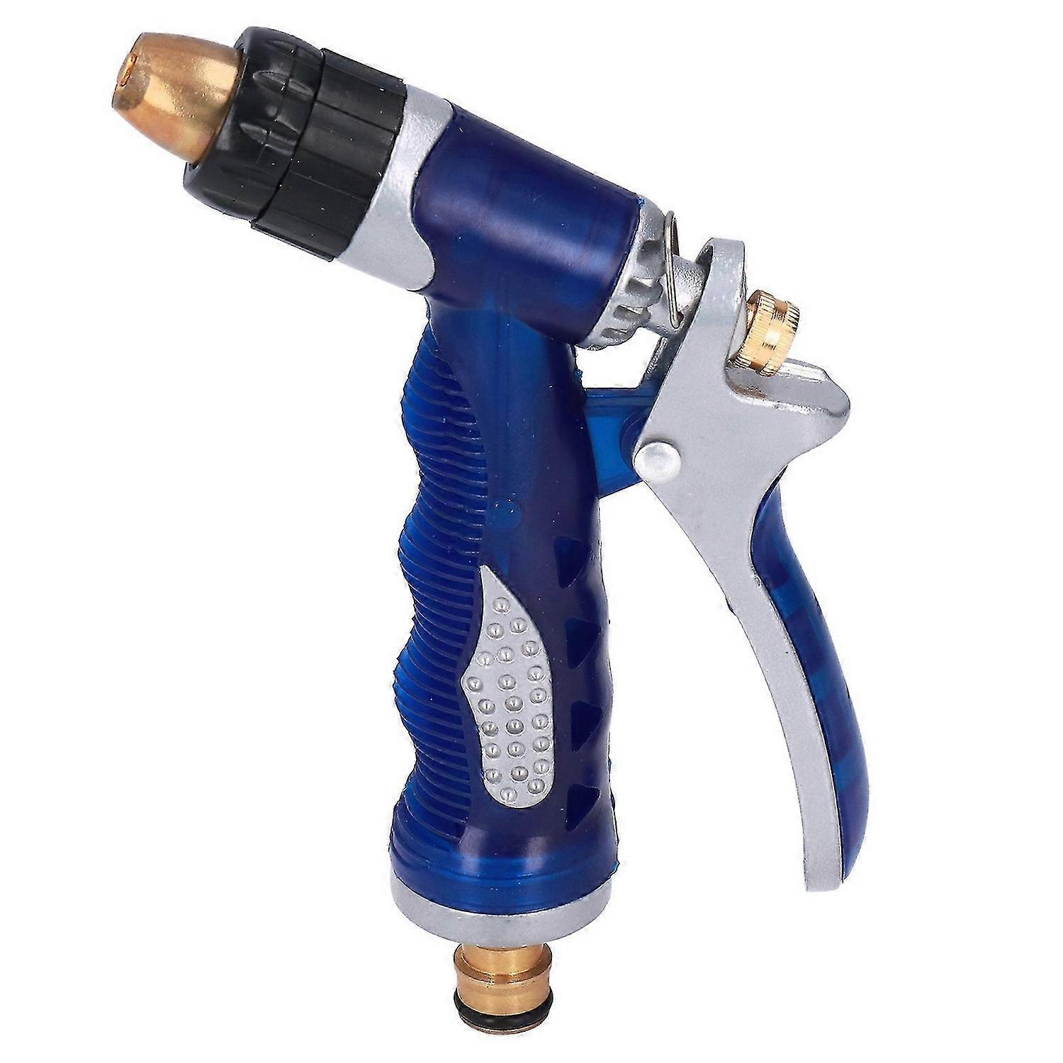 Garden Hose Sprayer PVC Brass Handheld Water Nozzle for Home Gardening Public Green SpaceBlue