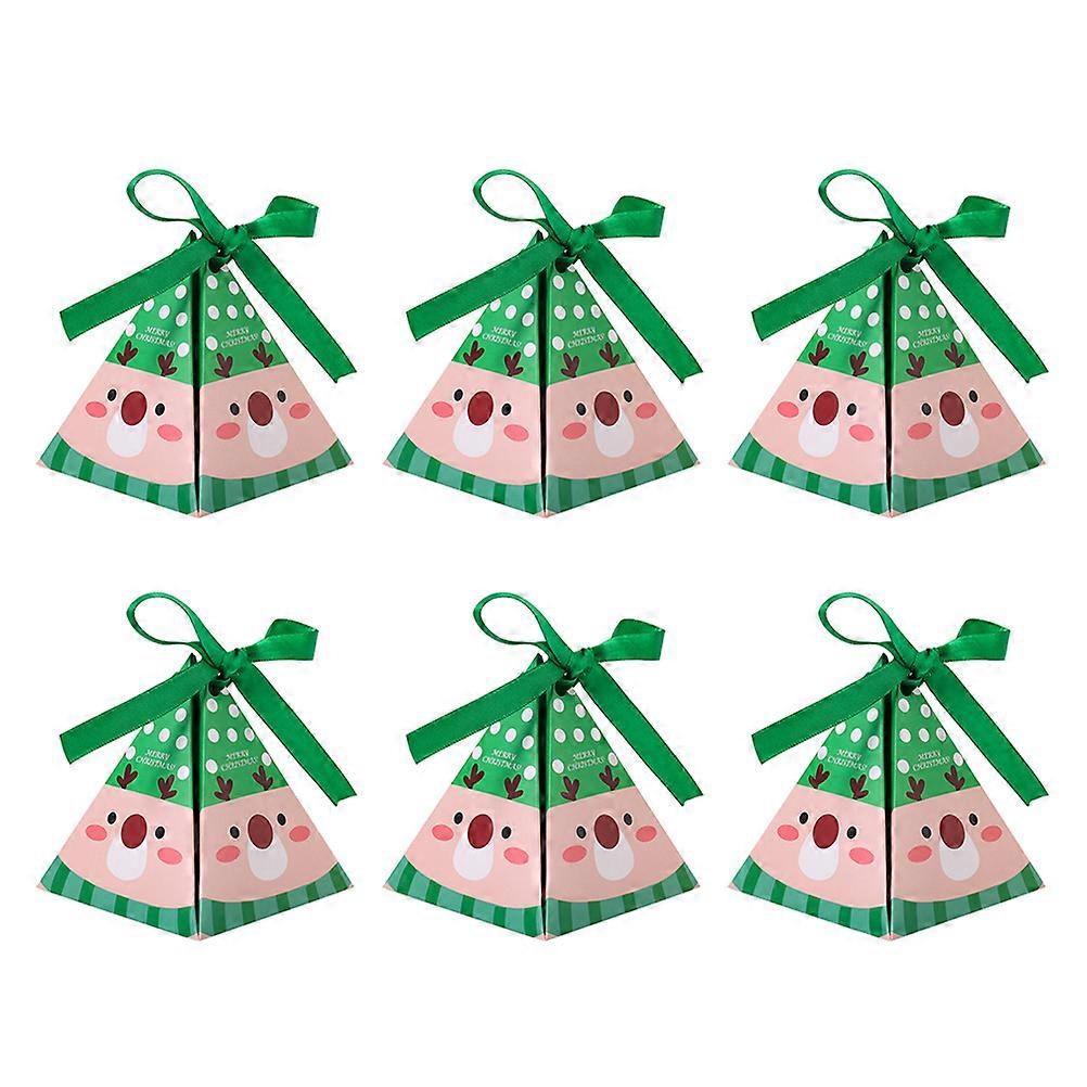 包装箱小さな御馳走箱パーティー好意キャンディーボックスゲストや友人のための緑30個