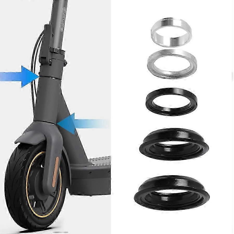 5 قطع / مجموعة ل Ninebot MAX G30 سكوتر كهربائي سبائك الألومنيوم + ABS محامل الدورية شجيرات التوجيه