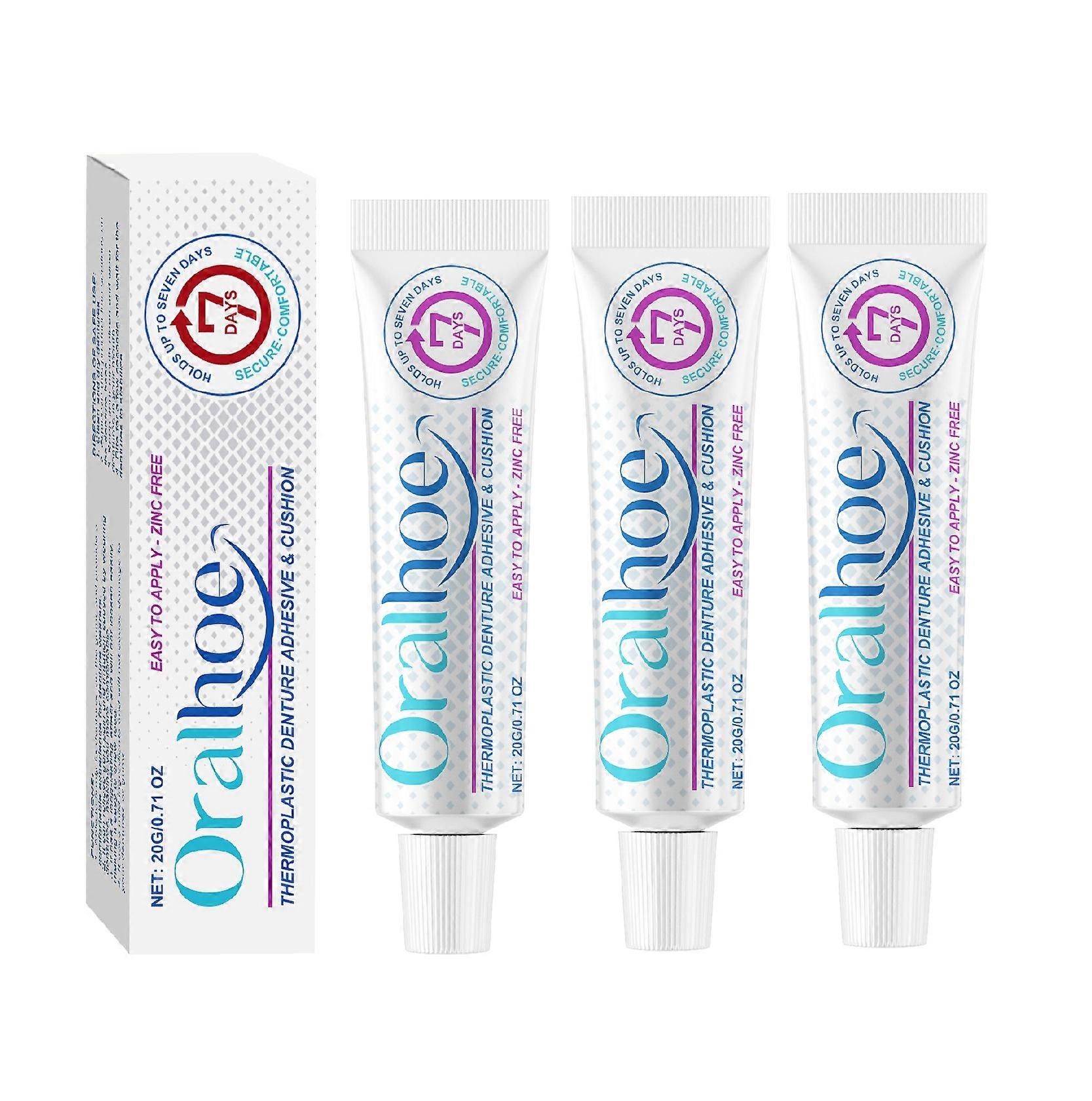 Thermoplastic-Denture Adhesive, Premium Formulas Non Glue Denture-Adhesive Cream, for Refitting Tightening-Dentures