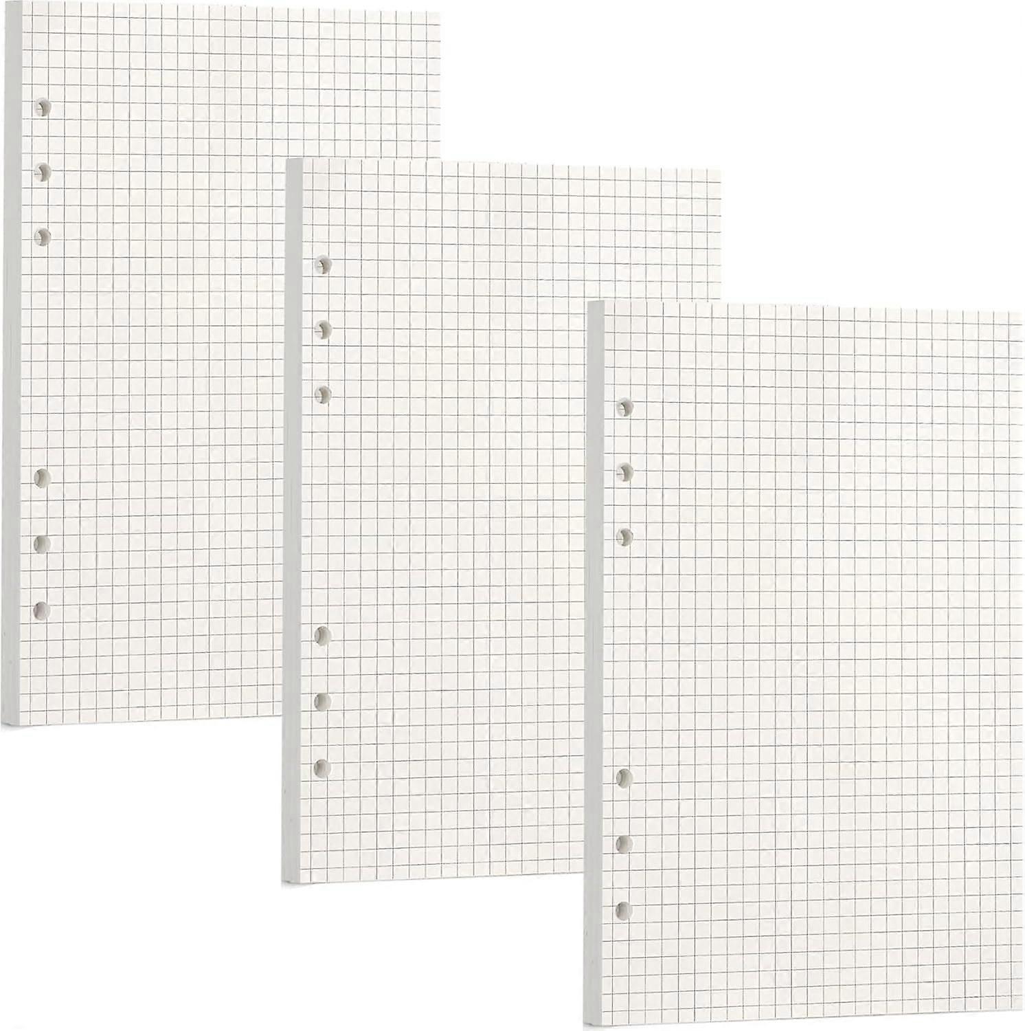 135 Sheets A5 Lined Refill Paper for 6-Hole Ring Binder, Refillable Note Inserts for Notebook, Diary, and Painting
