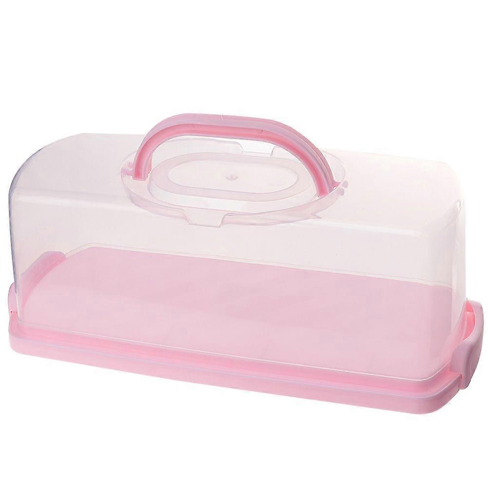 Cake Carrying Box Transparent Dessert Carrier Handheld Cake Box Multi-use Cake Packing Box