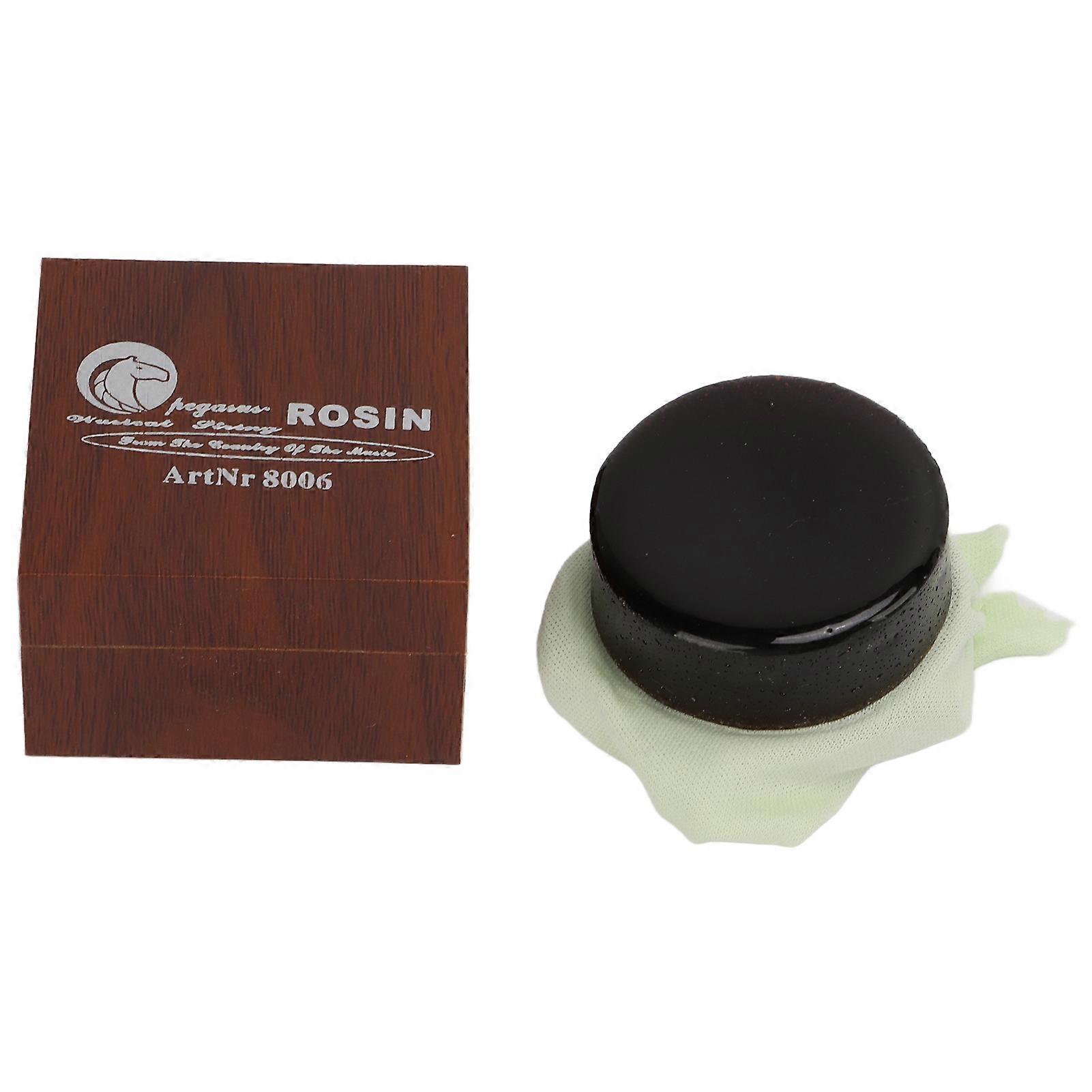 Violin Rosin Dark Low Dust Composite Wood Rosins with Storage Case for Cello Erhu