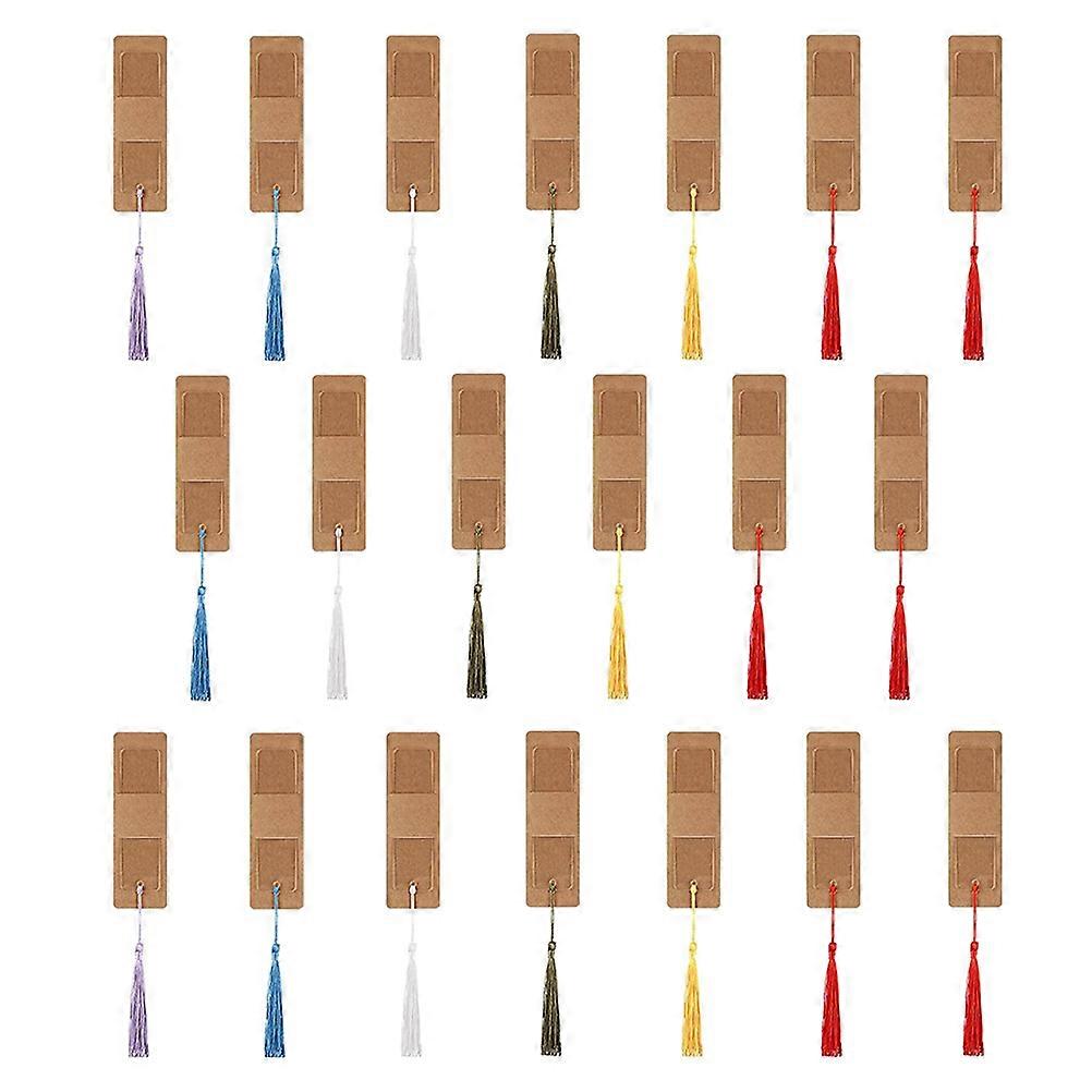 Acrylic Bookmarks DIY Blank Page Markers with Tassels for Craft Projects, Book Decoration and Personalization – Lightweight and Reading Accessories