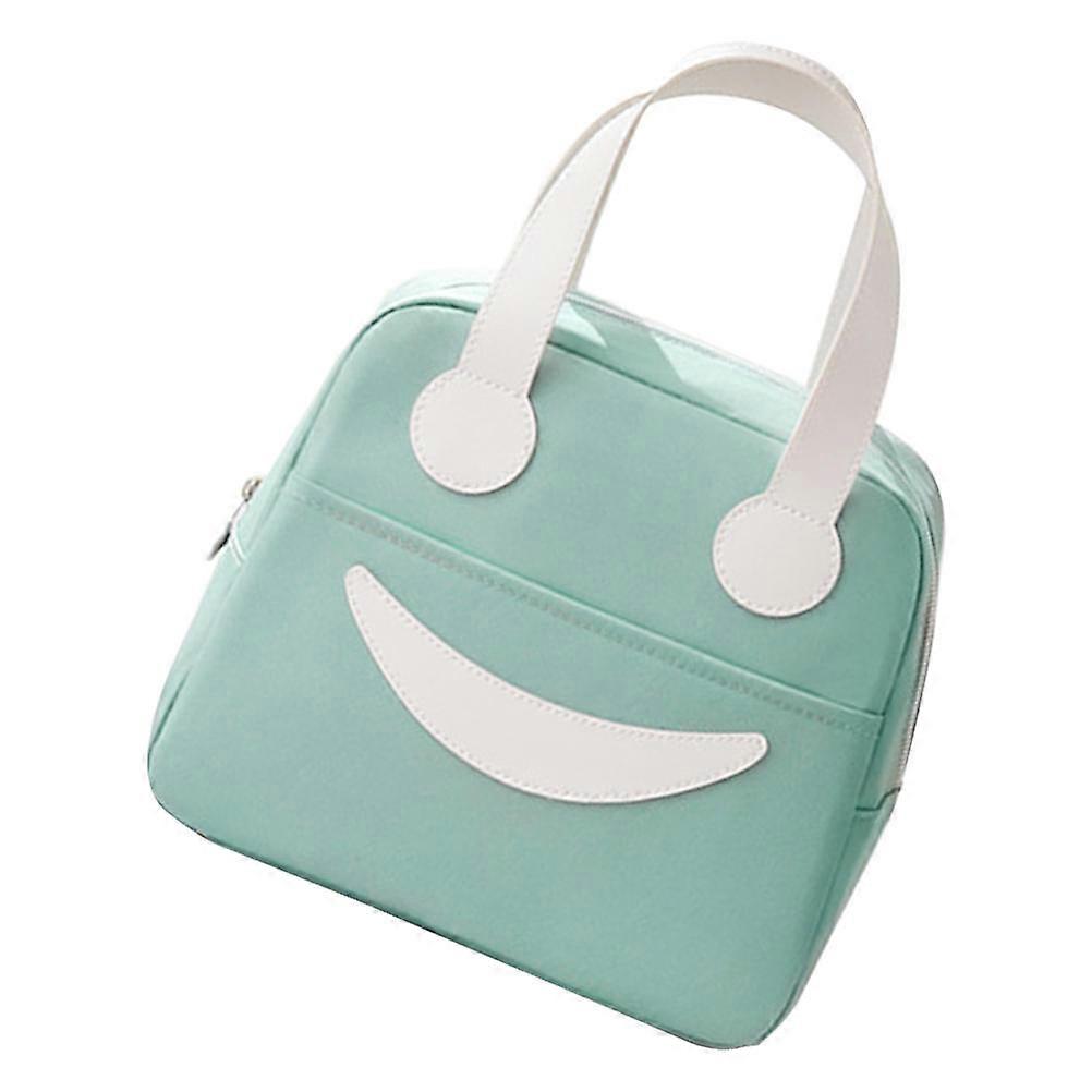 Adorable Lunch Bag with Large Capacity Made of Polyester Perfect for Storage Green
