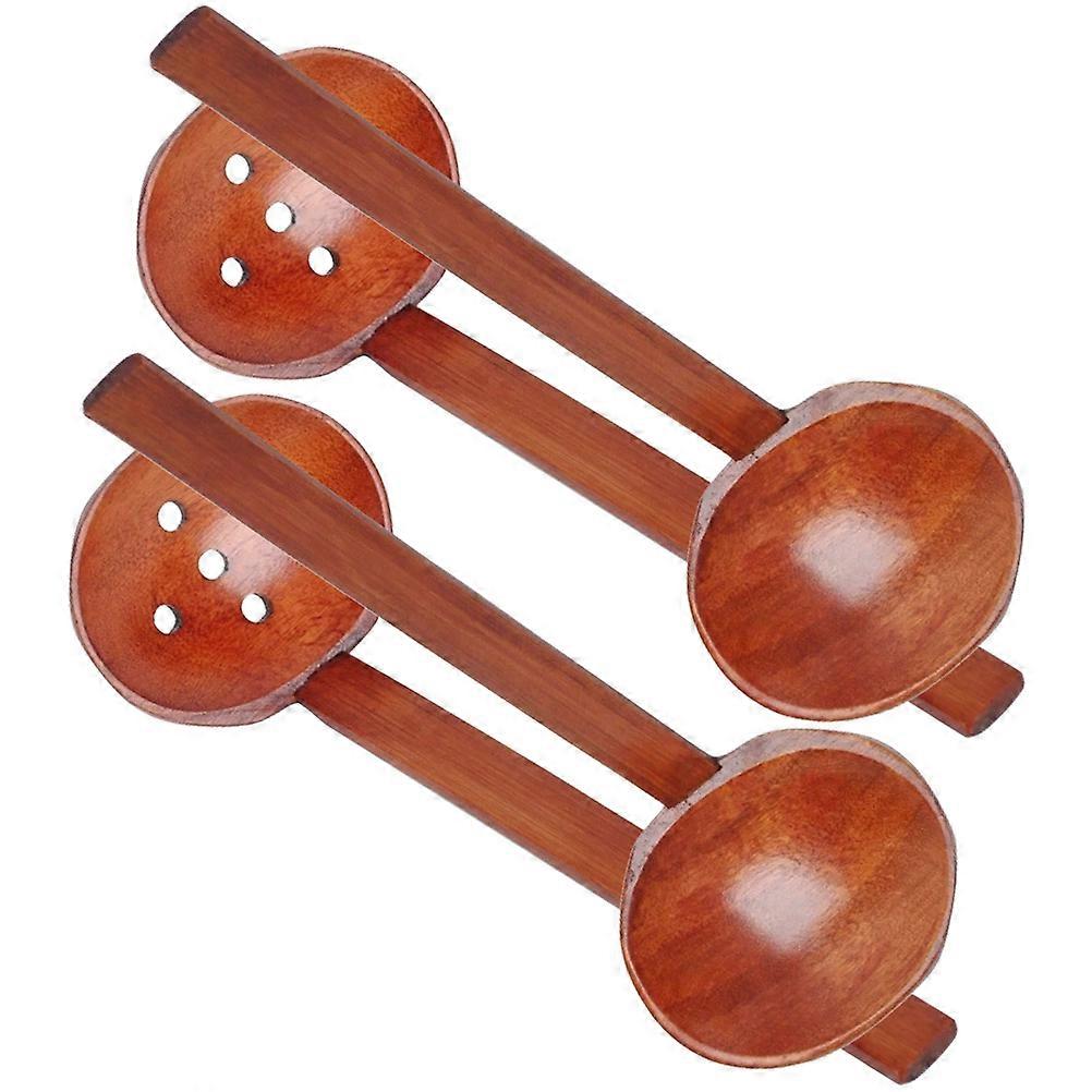 Wooden Soup Ladle Set for Home Use Light Brown Practical Design with Smooth Surface and Comfortable Handle