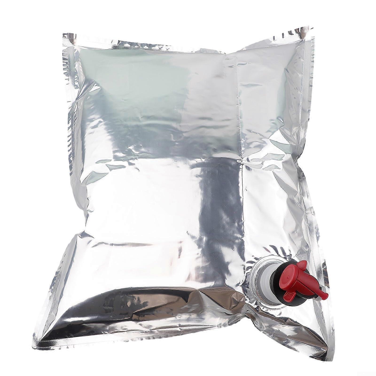 5 x 5L Wine Bag Refill Bags for Bar Accessories Sets Bag InBox Drink Container Replacement Bag Wine Dispenser Bag with Butterfly Tap Storage Bag
