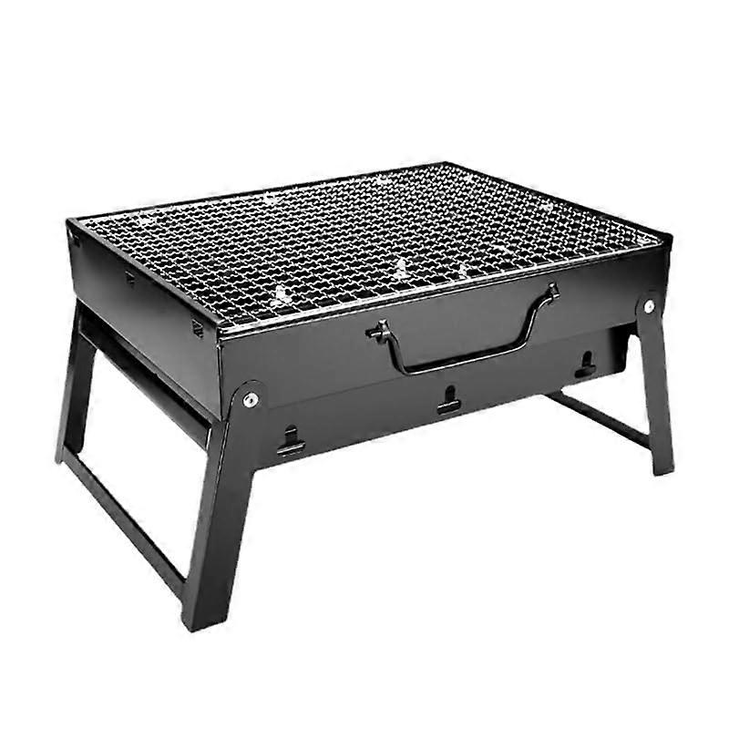 Portable Outdoor BBQ Grill, Camping Grill with Adjustable Height, Easy to Clean, Suitable for Picnics and Gardens