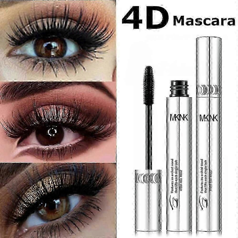 1/2/3Pcs Silver Tube Foes Not Smudge Does Not Smudge Waterproof Thick And Long Mascara Eye Mascara Black 1pc