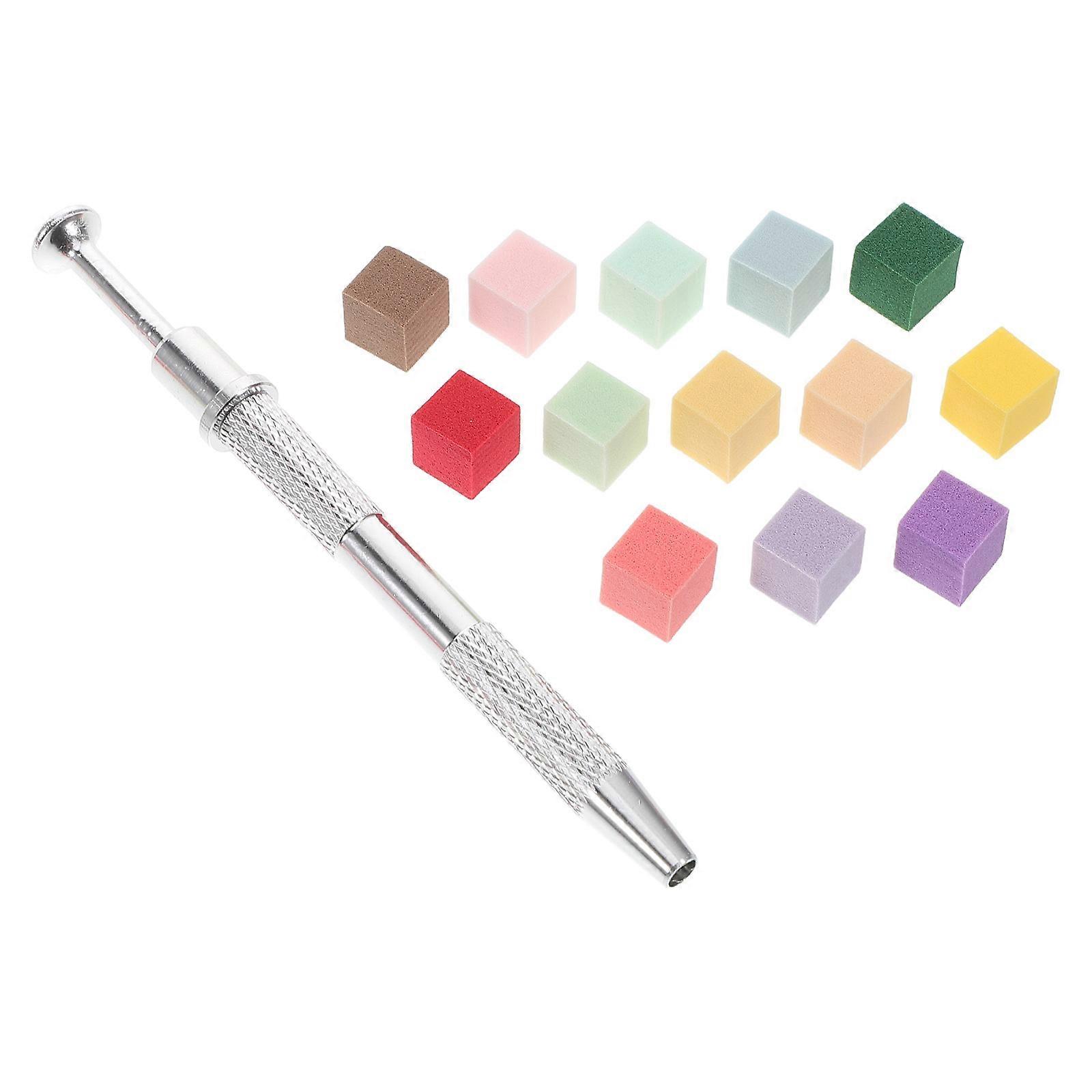 1 Set Nail Art Tool Kit with Replaceable Sponges and Grabber Pen Easy to Clean and Use for Salons and Home Manicures
