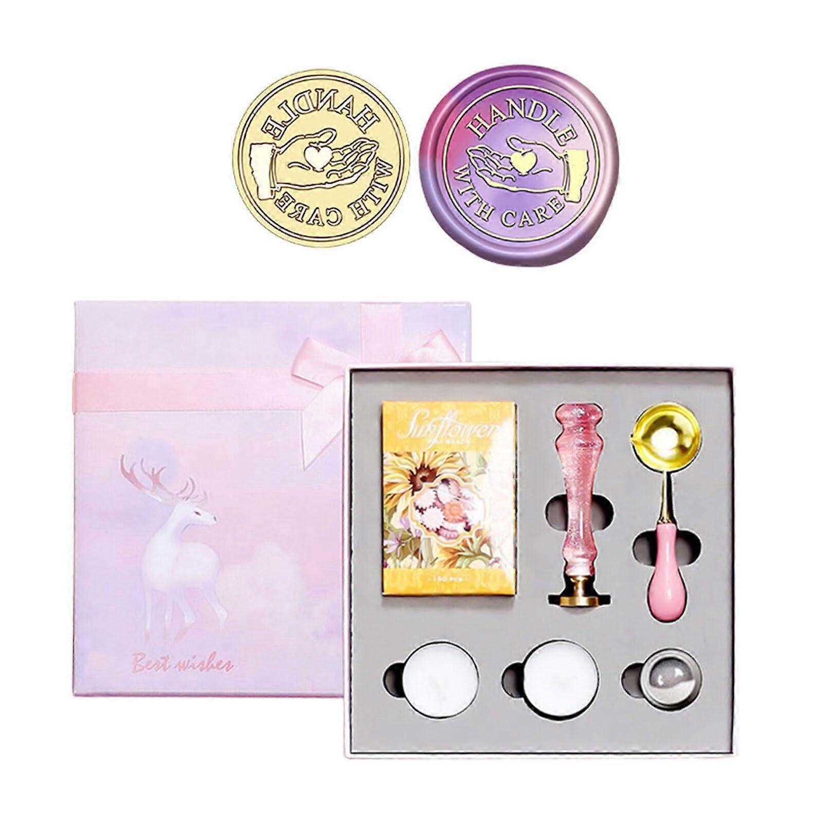 Seal Wax Beads Kit With Stamp Set And Pearls For Invitations And Envelopes