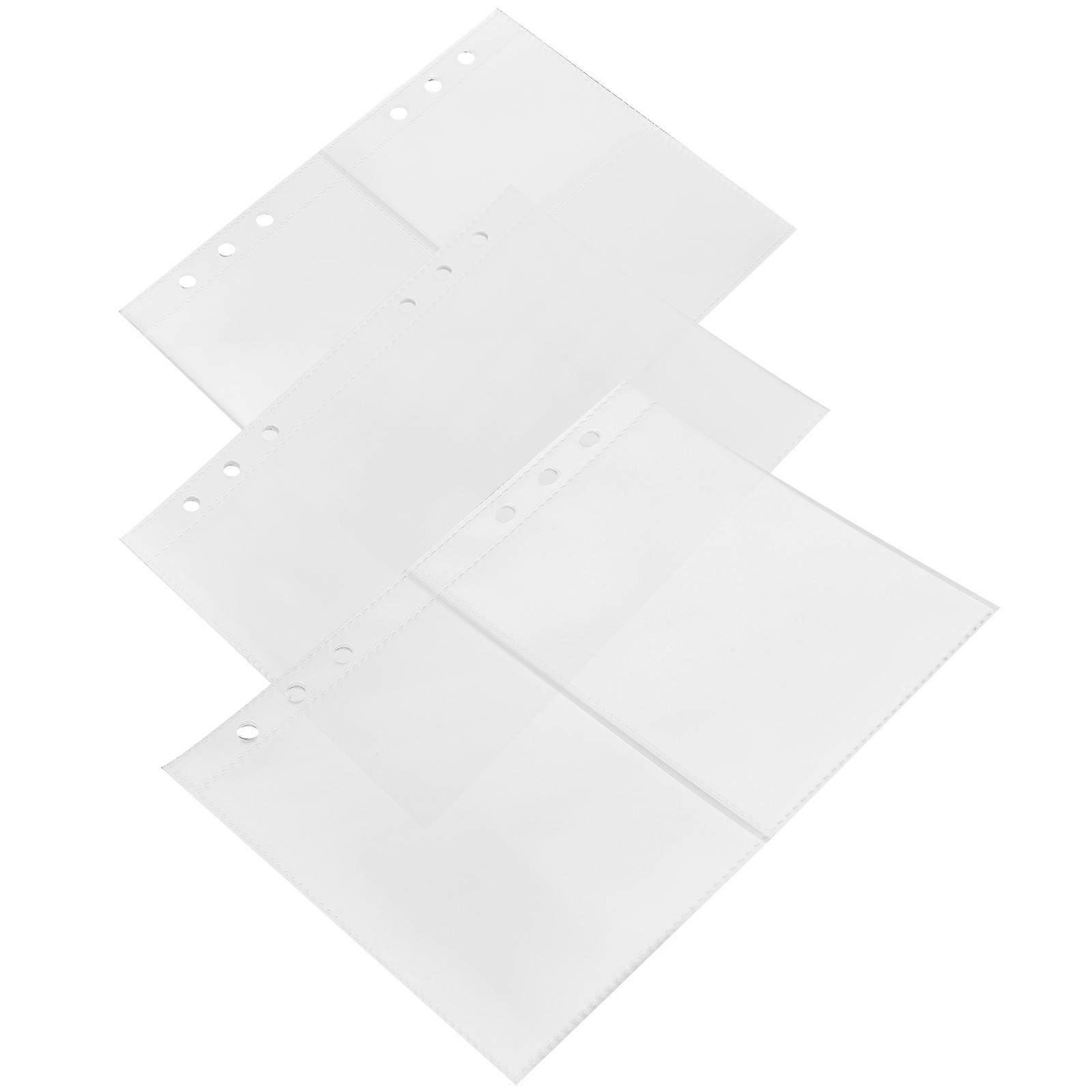 Clear Photo Album Replacement Pages with Wear-Resistant PP Material for Storage Use 3 Books
