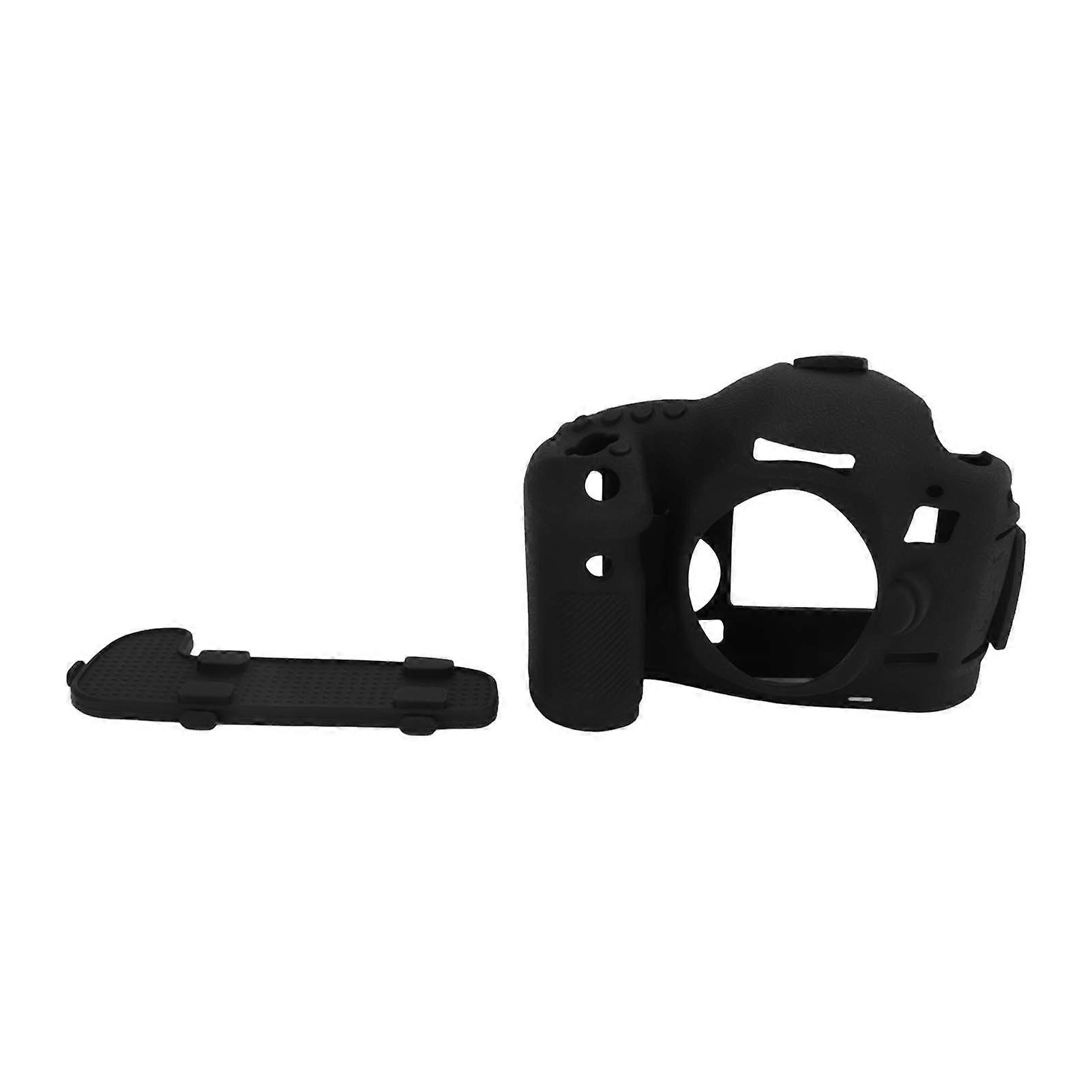 Silicone Camera Case for Canon 5D3 Texture Surface Soft Protective Cover Body Shell with Base Case