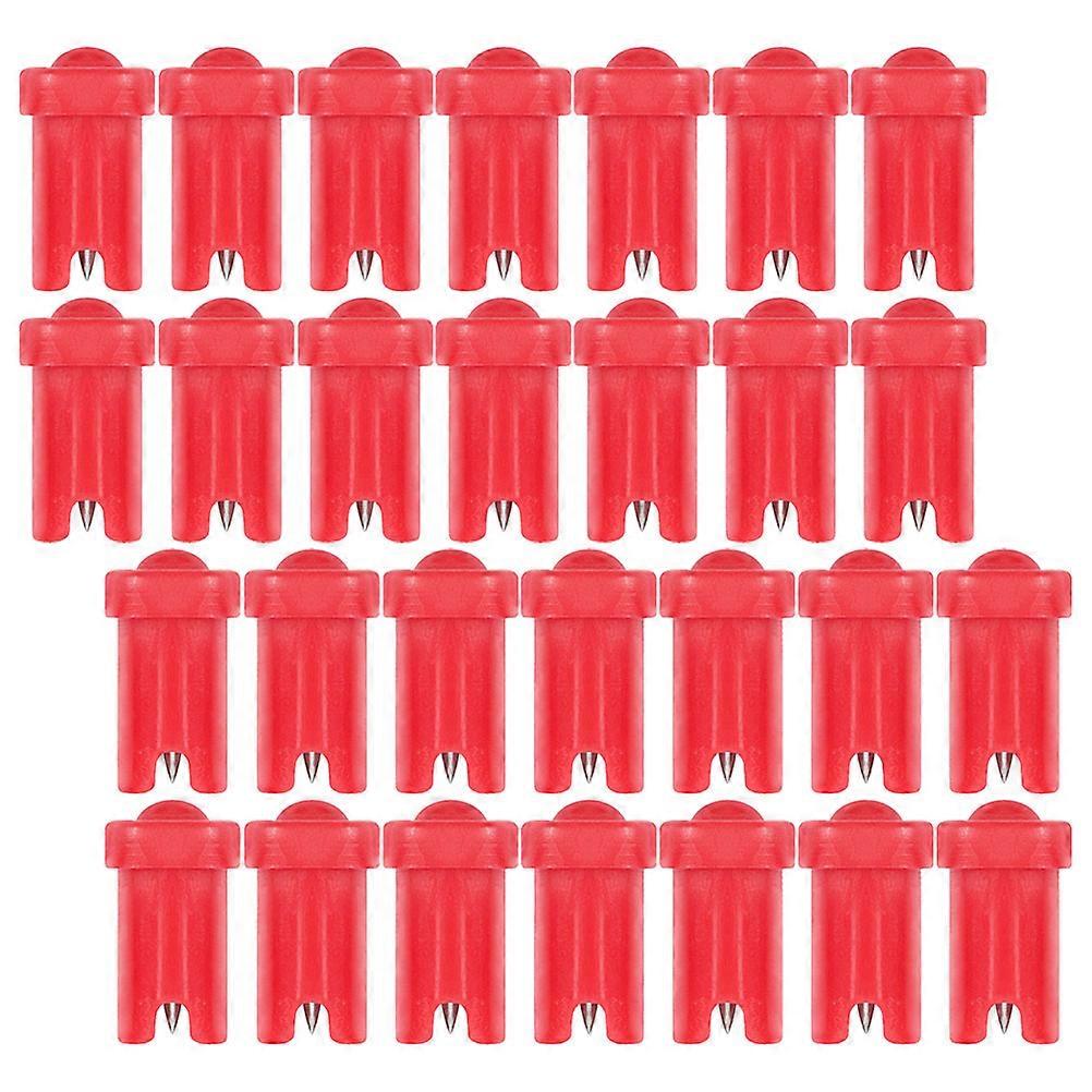 Eyelash Glue Bottle Needle for Salon Use Made of Durable Plastic Red Color Fits Most Bottles 100 Pieces