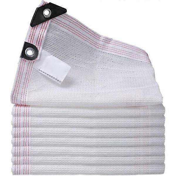 Heat-Insulating Shade Net for Pergola, Greenhouse, Garden, Barn, Rectangular Sun Sail Available in Various Sizes, White
