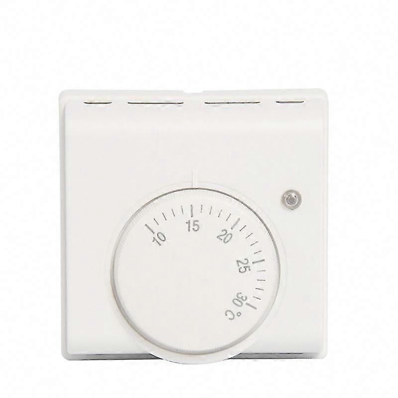 Adjustable Mechanical Room Thermostat 6A Switch Controller, White
