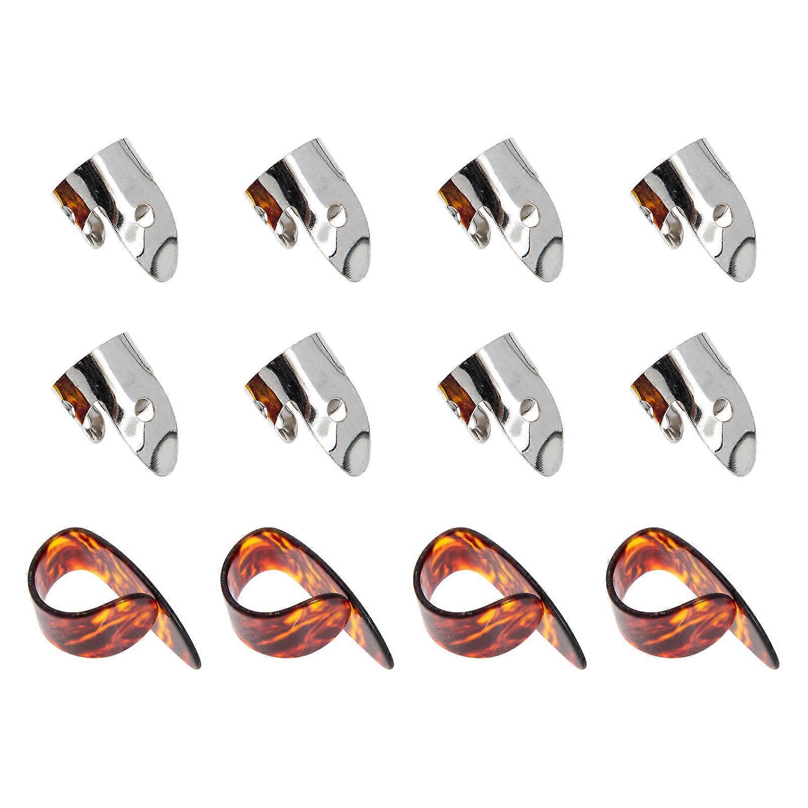 Guitar Finger Protector for Playing Guitar Made of Stainless Steel Comfortable to Use 1 Set