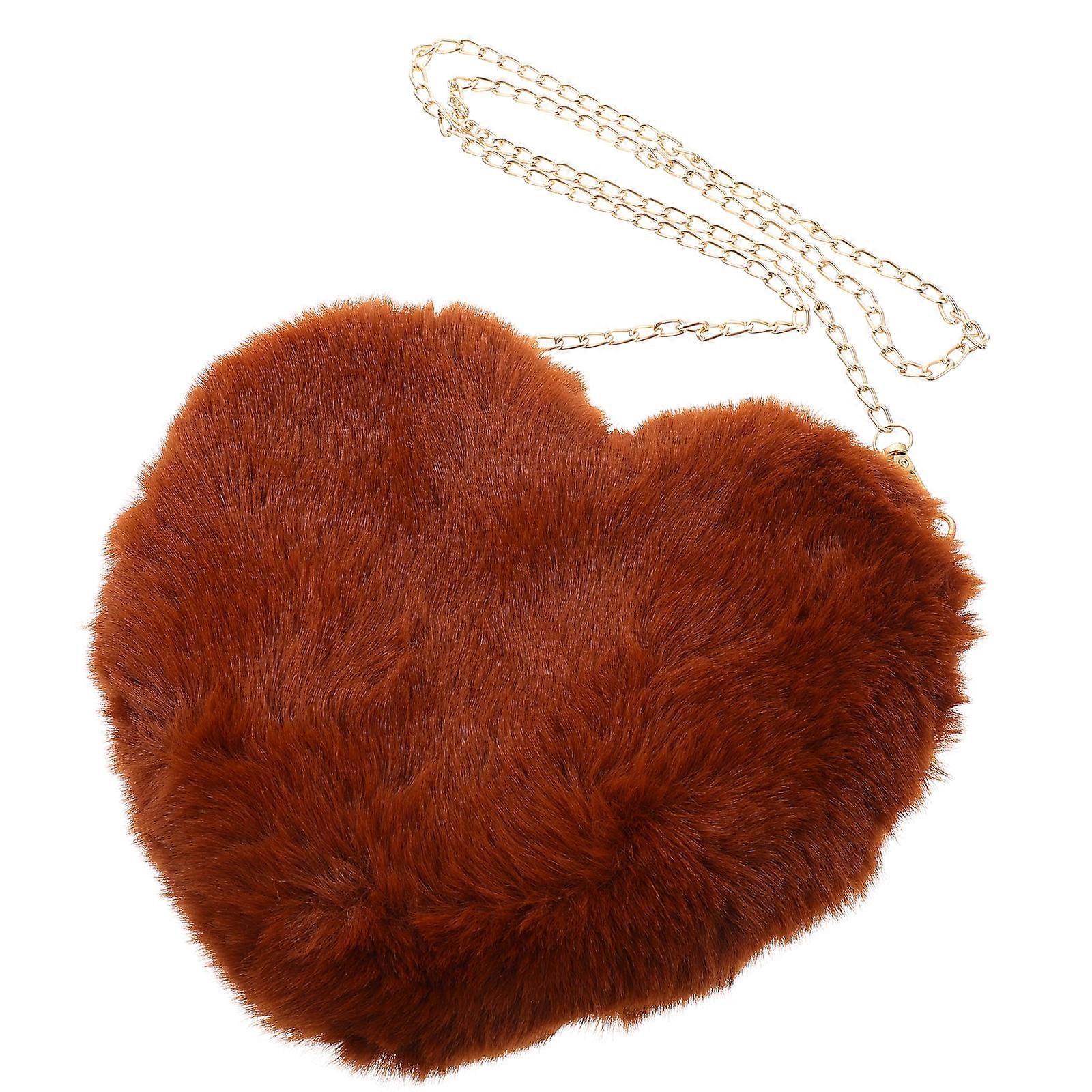 Cute Makeup Bag Single-Shoulder Bag Girls Handbag Going Out Faux Rabbit 1Pcs