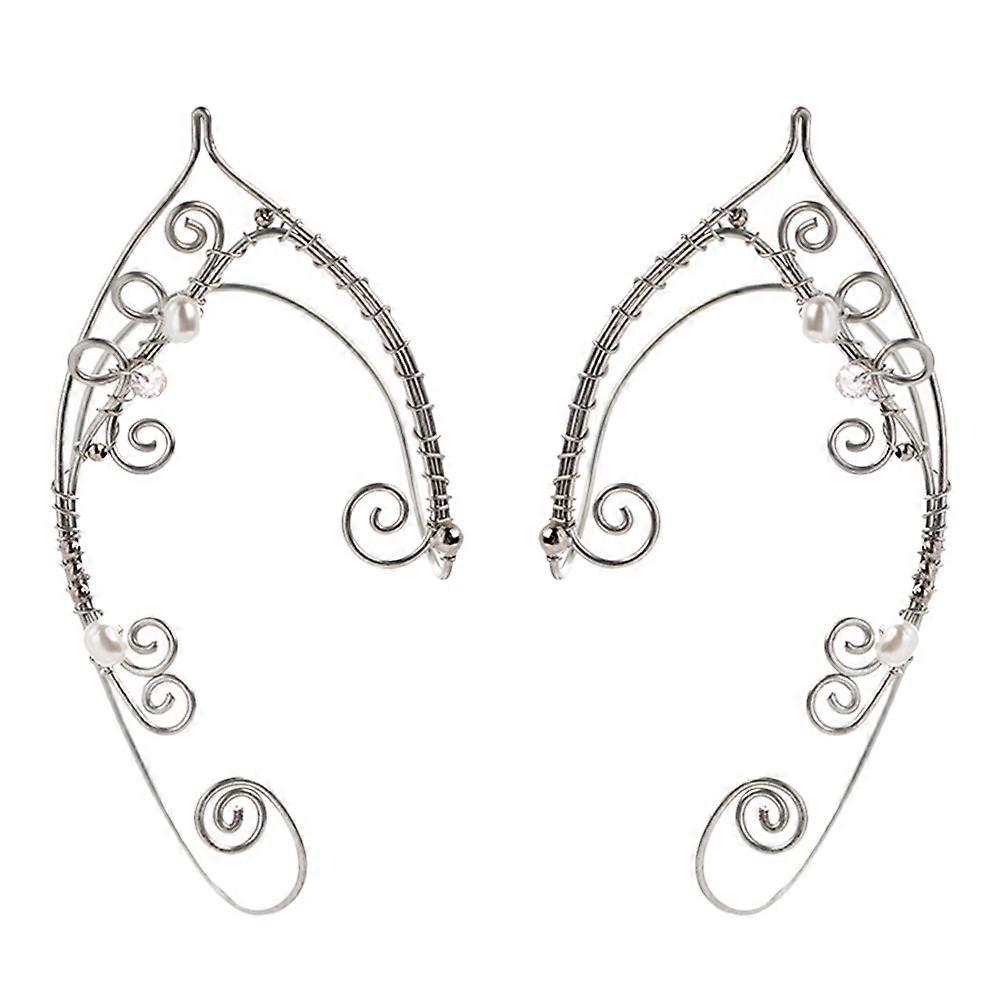 Ear Cuff with Elf Shape Design for Decor Made of Copper Multi Color Fits All Occasions
