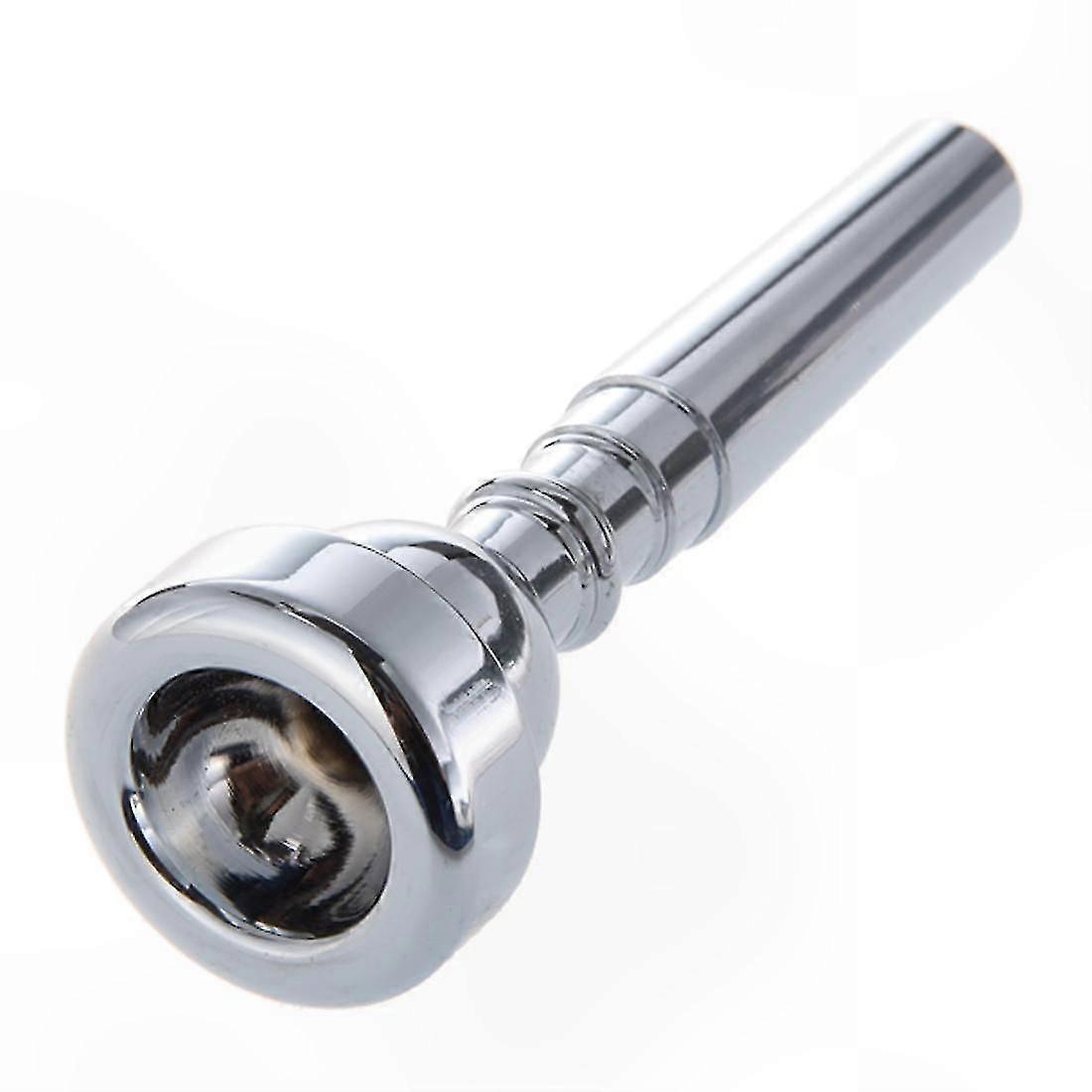 Silver-Plated Trumpet Mouthpiece, 7C Size, Light Finish for Musical Instruments