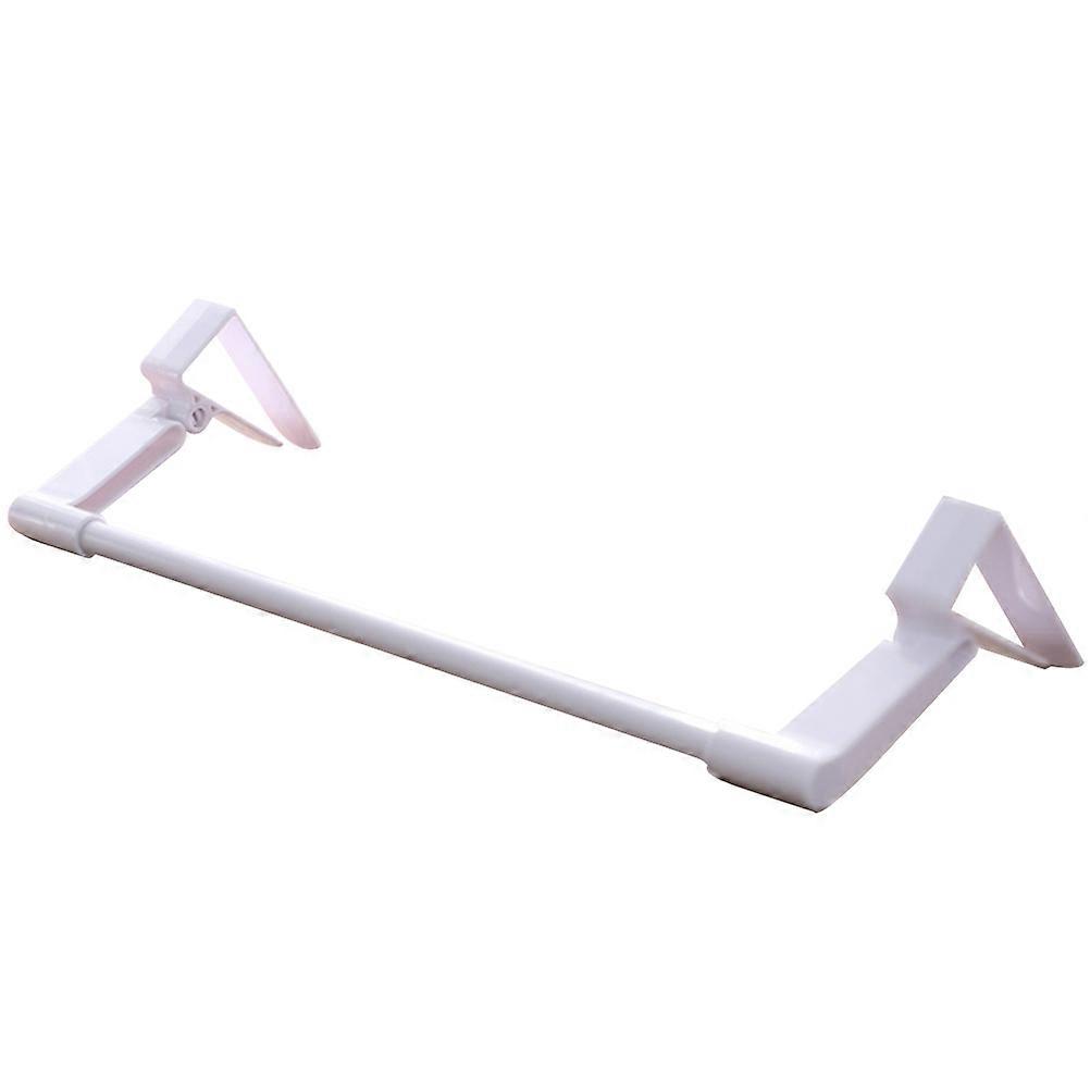 Single Rod Towel Rack White Designed For Vertical Space Utilization In Home 1Set
