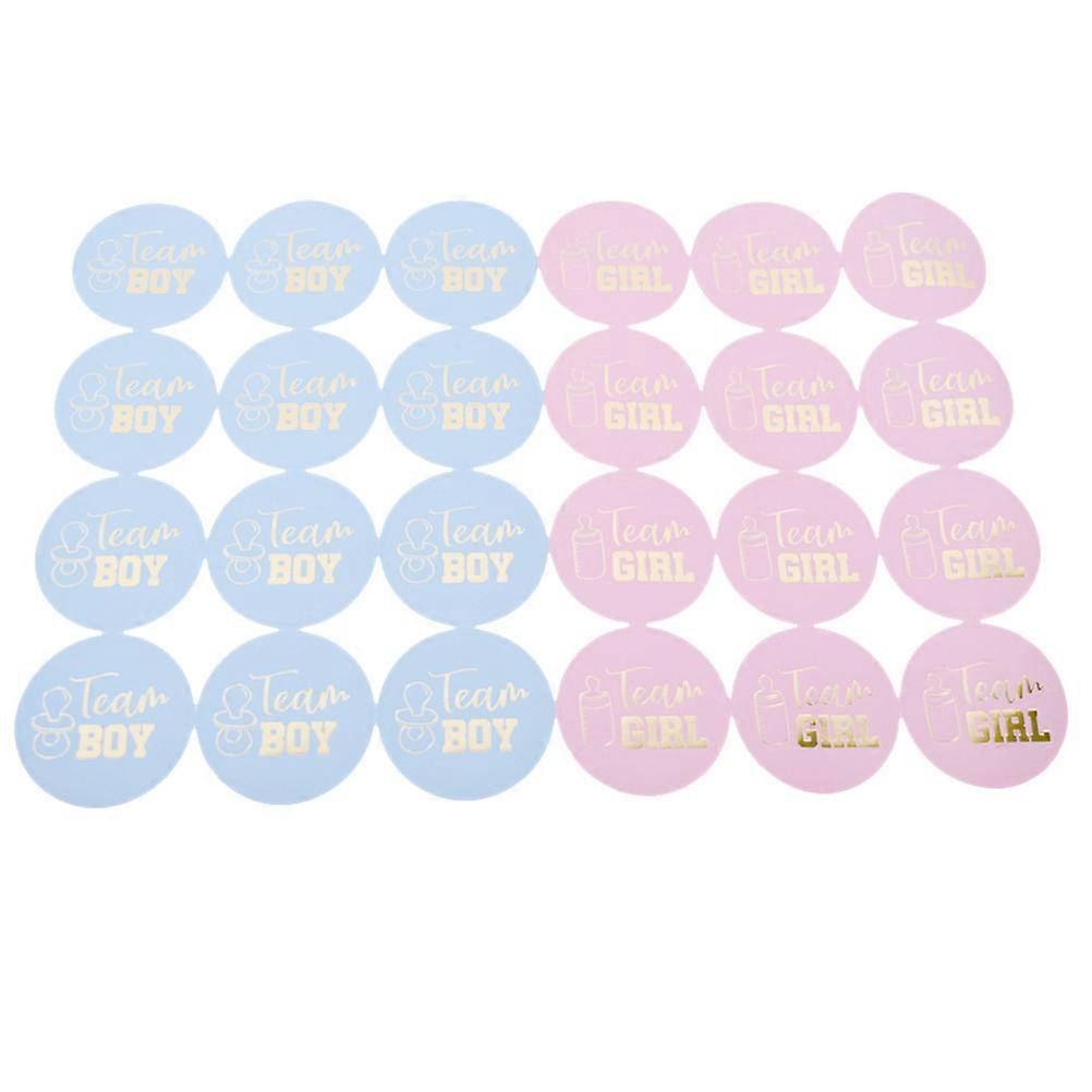 48pcs Assorted Stickers for Vote Party Activity Made of Paper 24pcs Boy 24pcs Girl