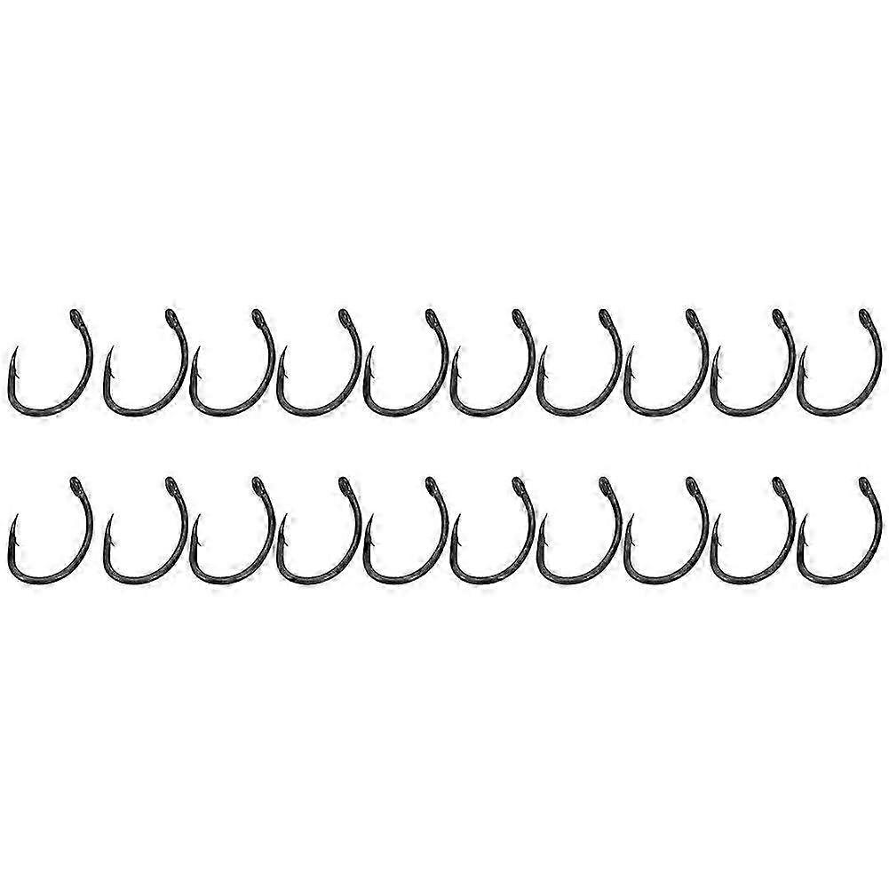 20pcs PTFE Coated Jig Barbed Crank Hooks for Carp Fishing - High-Performance YN 10# Hooks for Anglers