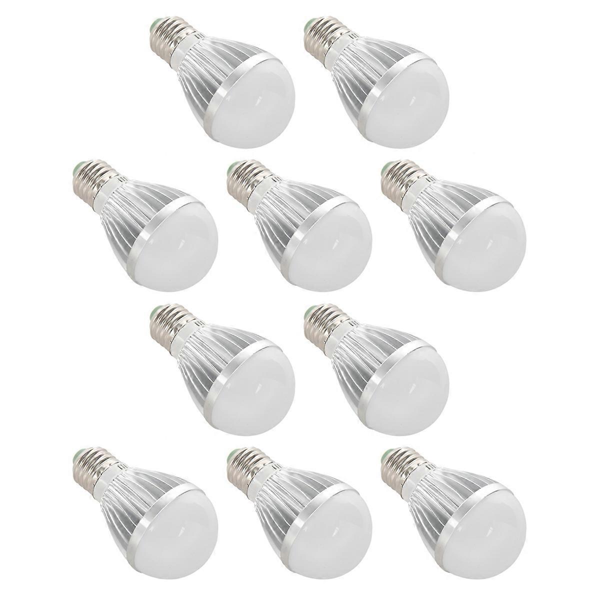 10X E27 5W 12V High-Power White Light Bulb