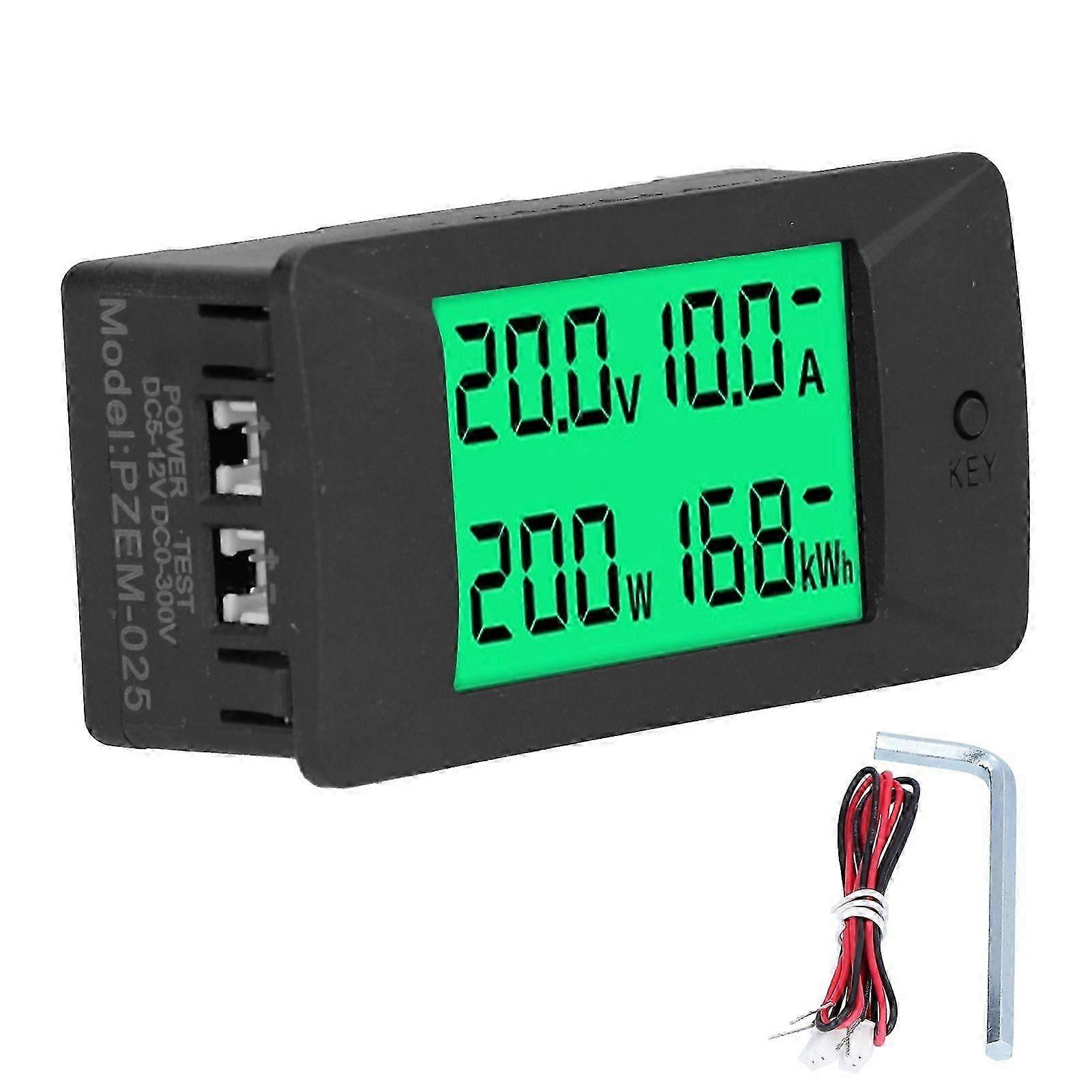 Energy Meter LCD Digital Display Voltage Current Monitor Voltmeter DC 512V PZEM025