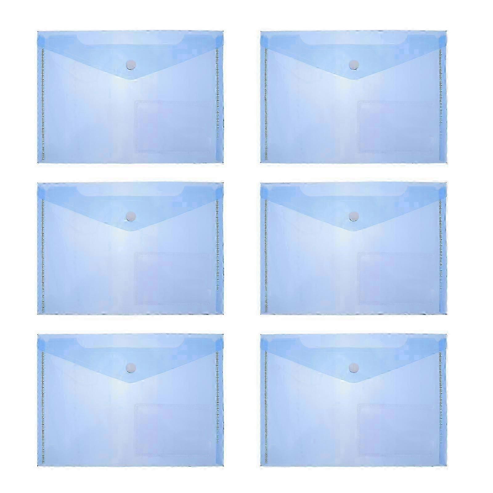 30Pcs File Pouch Plastic Document Storage Organizer for Office with Pocket hwy