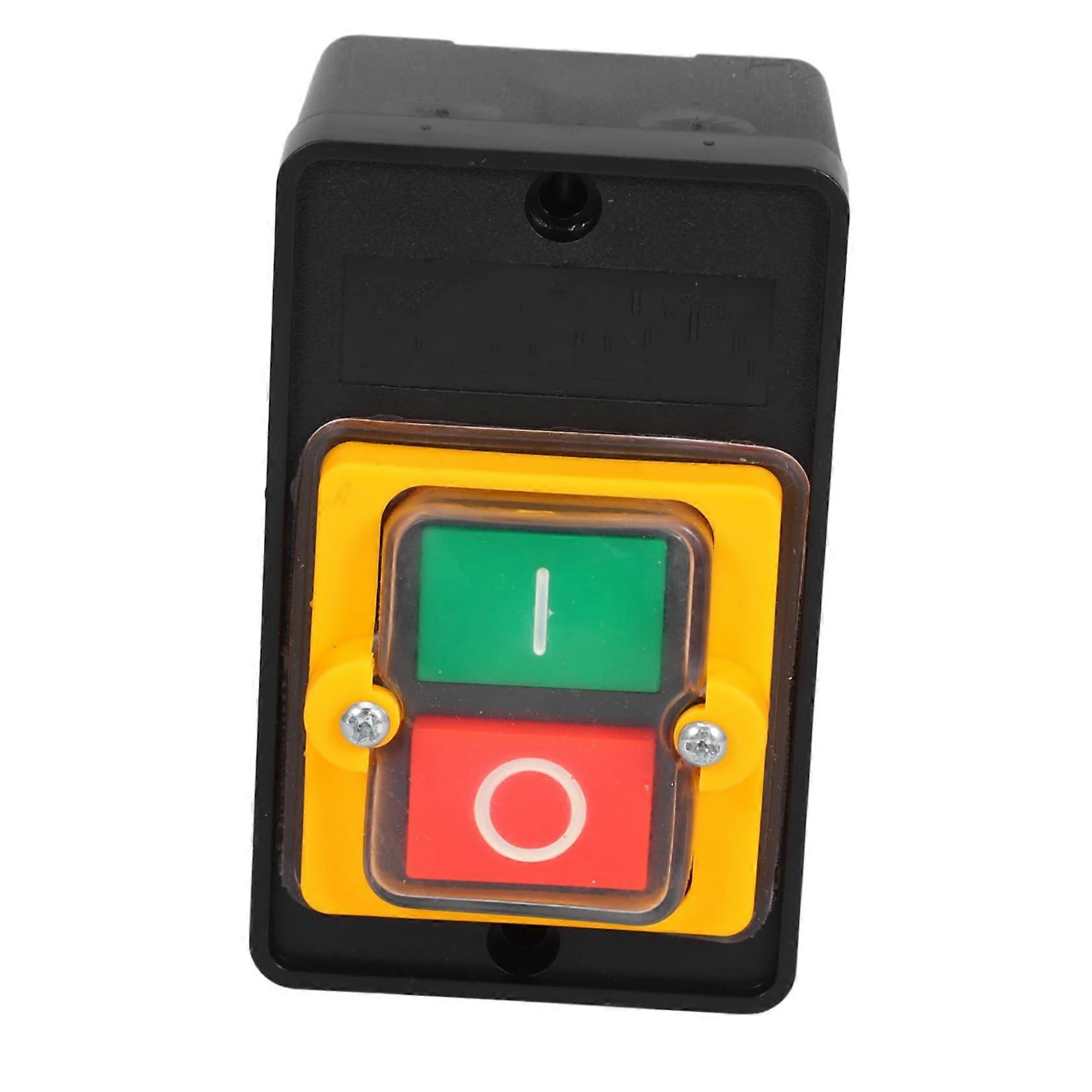 Waterproof Self-Latching Pushbutton Switch 2-Piece Pack For Motor Control In Industrial Machinery Safe Latching Circuit