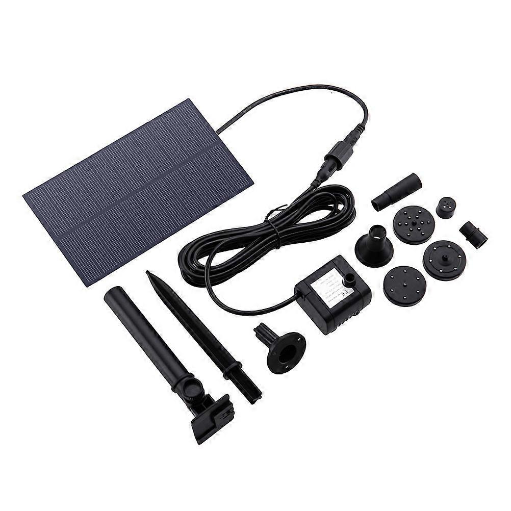 Practical Solar Water Pump Designed For Landscape And Garden Use With 11.5X7CM Dimensions In Black Color