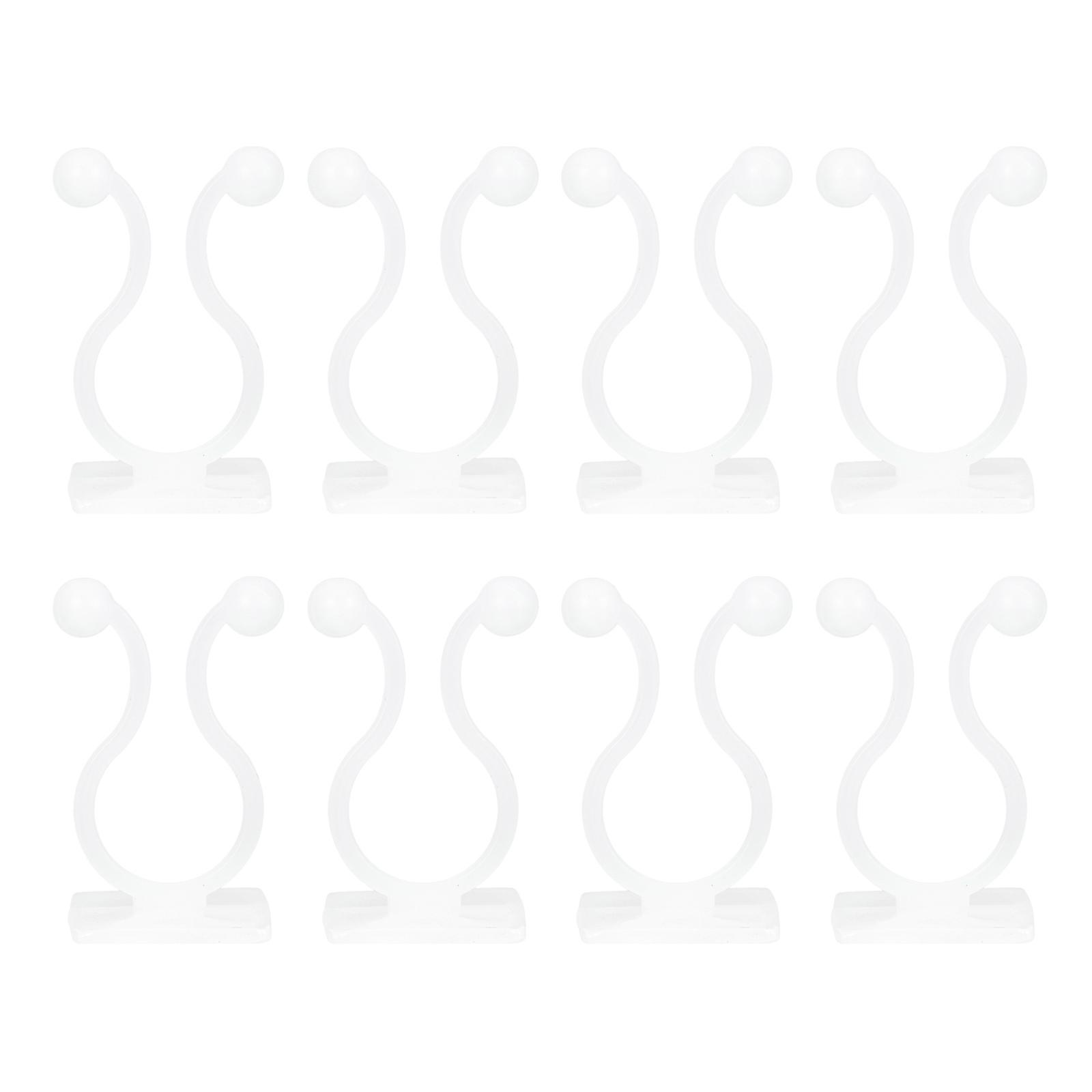 Durable ABS Wall Hooks for Home with White 200pcs Plant Climbing Clips